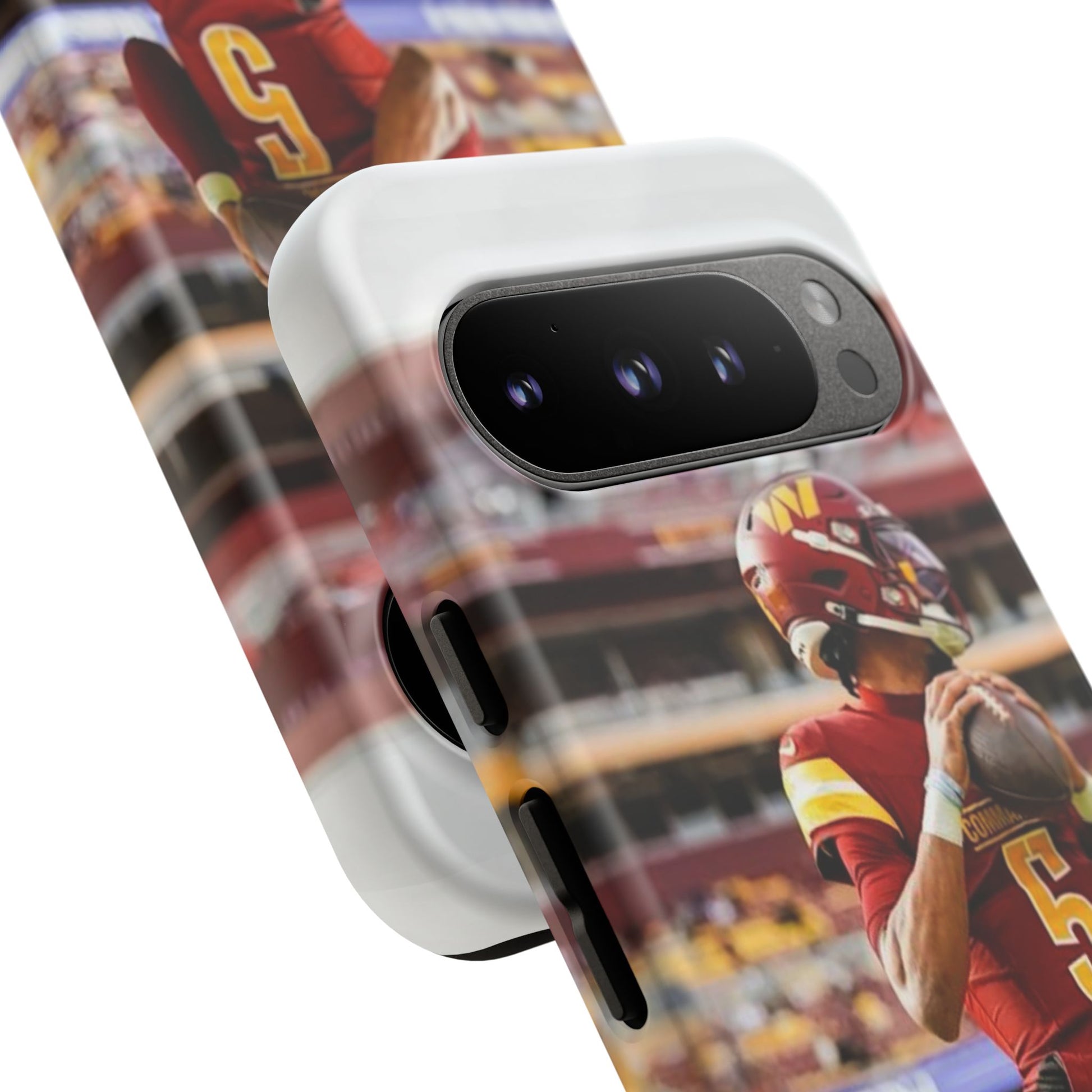 Jayden Daniels Washington Football Tough Cases for iPhones, Samsung, and Pixel