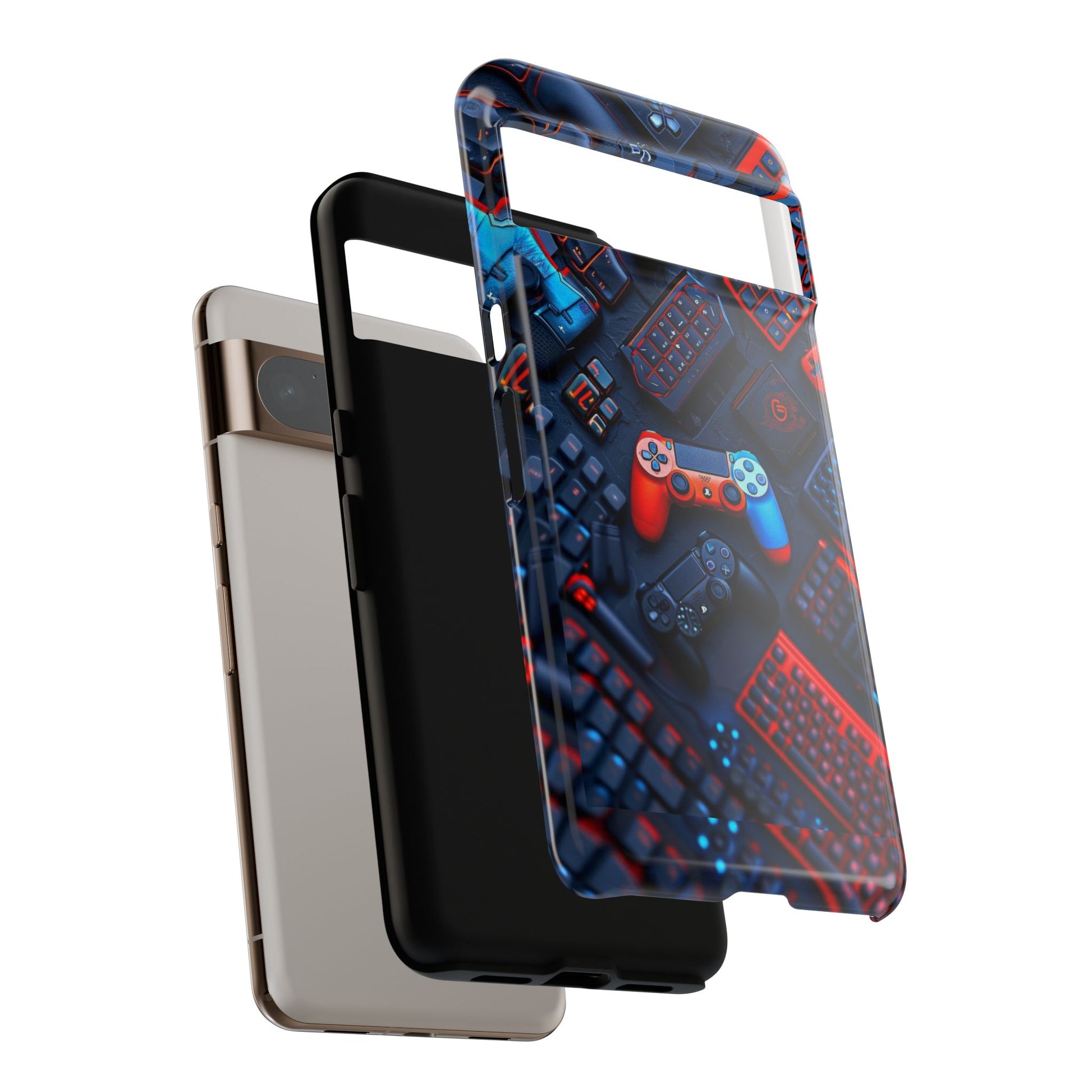 Gamer Themed Controllers Tough Cases for iPhones, Samsung, and Pixel