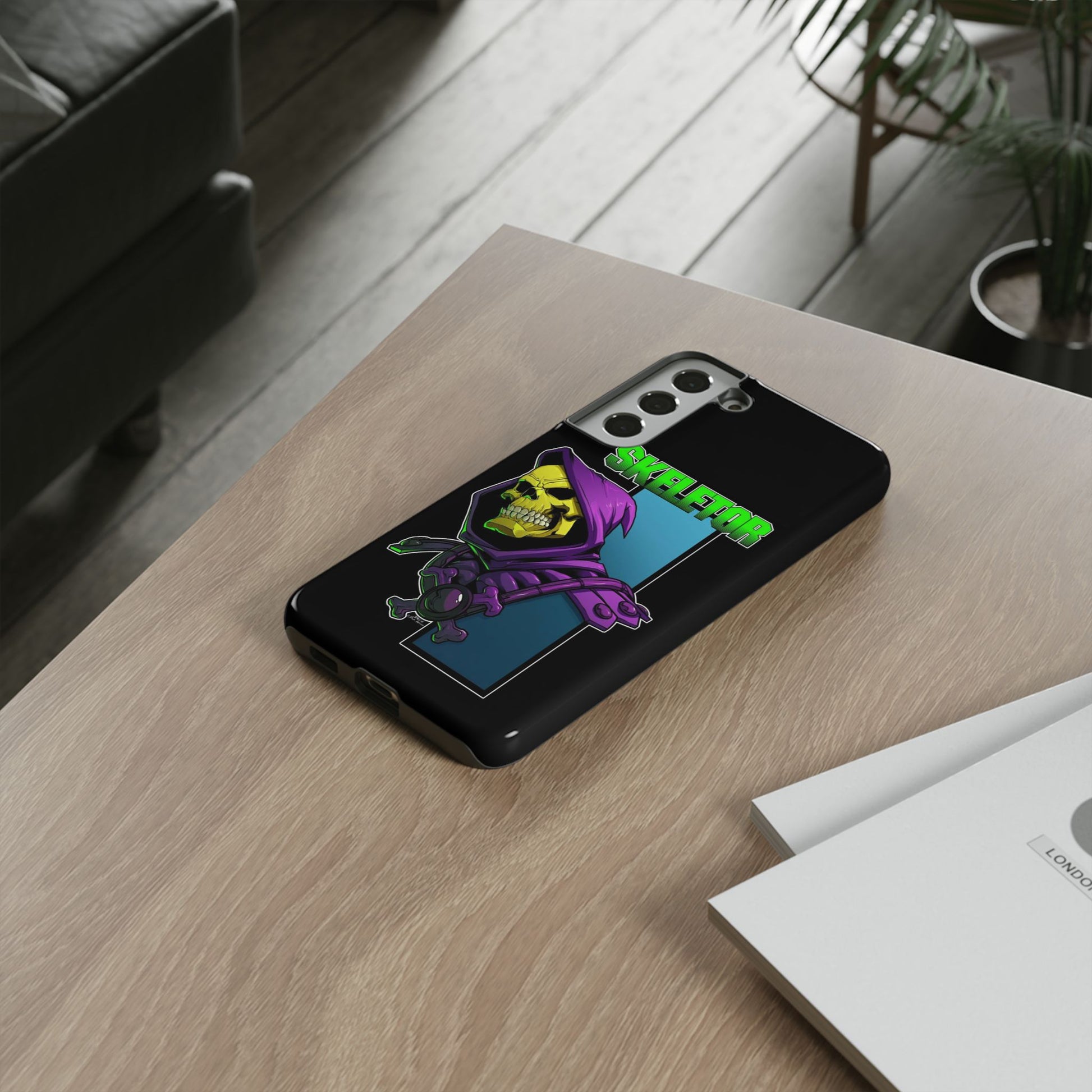 Skeletor Tough Cases for iPhones, Samsung, and Pixel