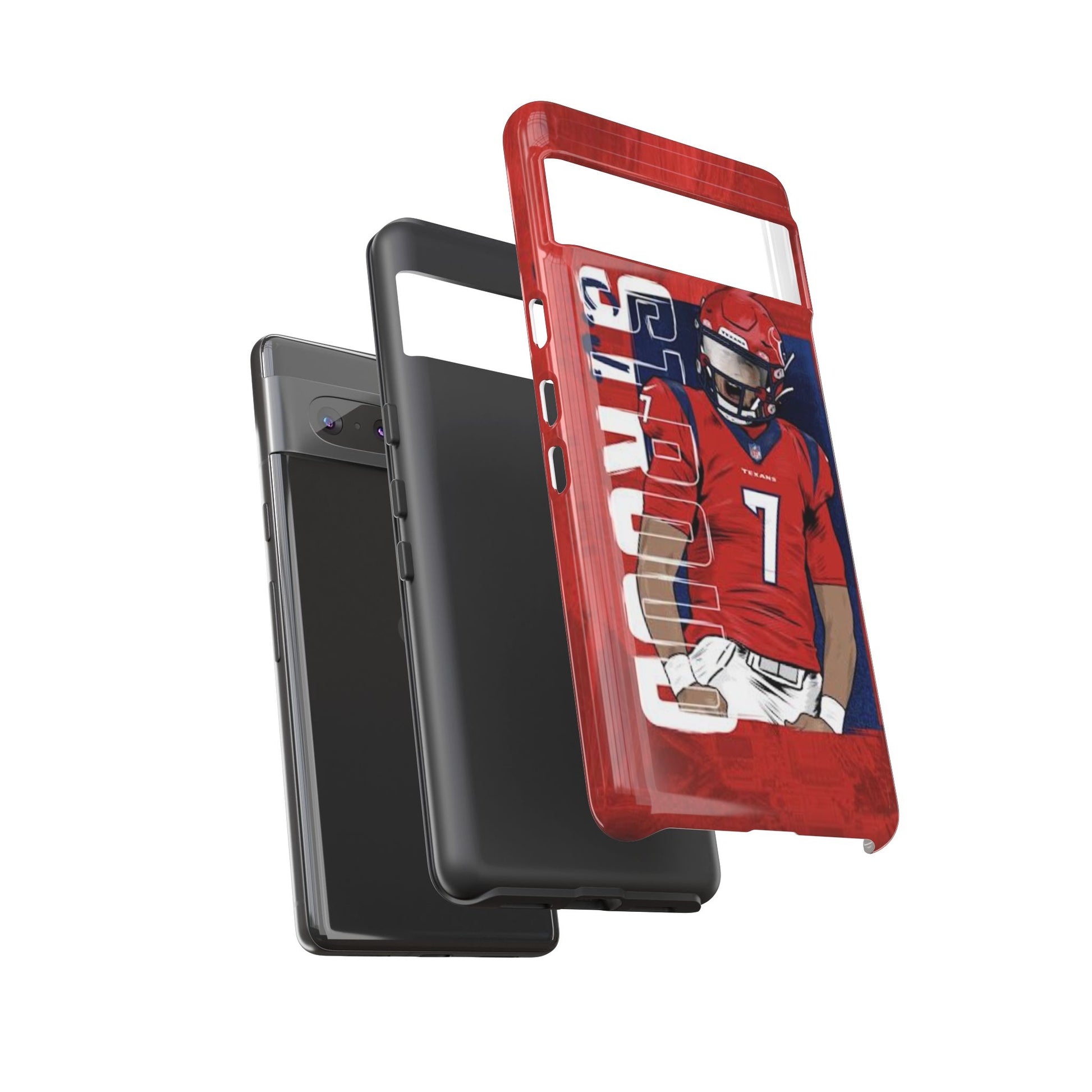 Houston Texans Football CJ Stroud Tough Cases for iPhones, Samsung, and Pixel