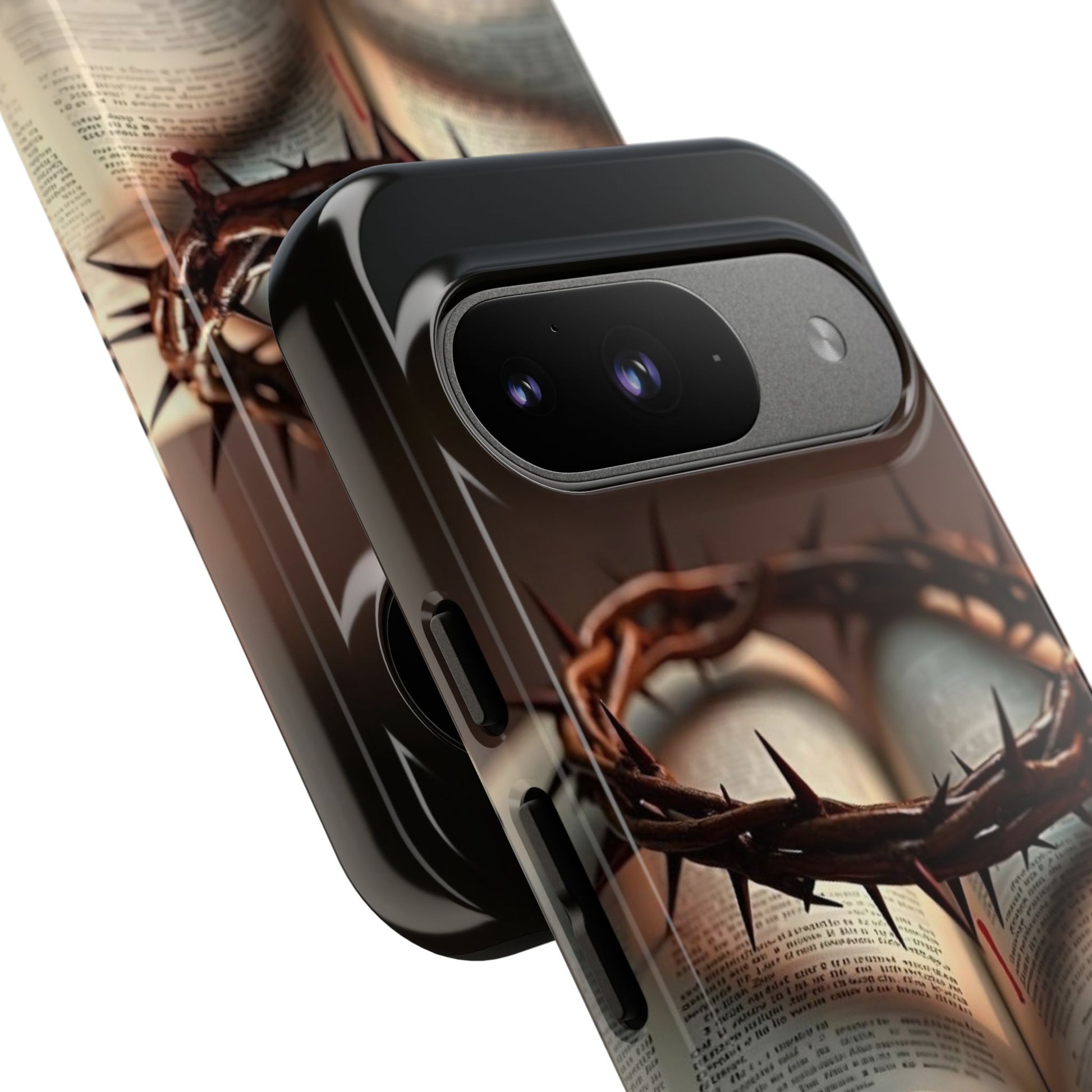 Crown of Thorns and Bible Christian Tough Cases for iPhones, Samsung, and Pixel