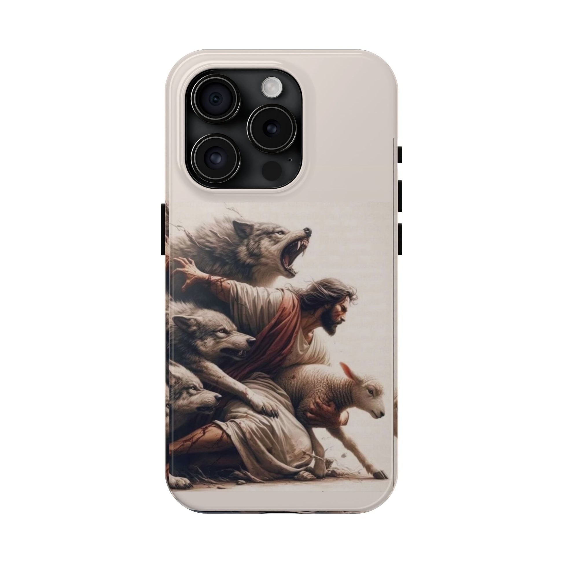 Jesus x Wolves Christian Themed Tough Phone Cases for Iphones & Samsung Phones