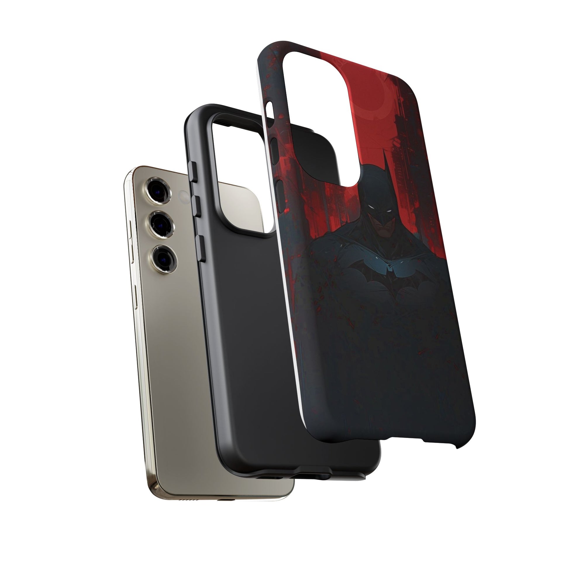 The Dark Knight Batman Tough Cases for iPhones, Samsung, and Pixel