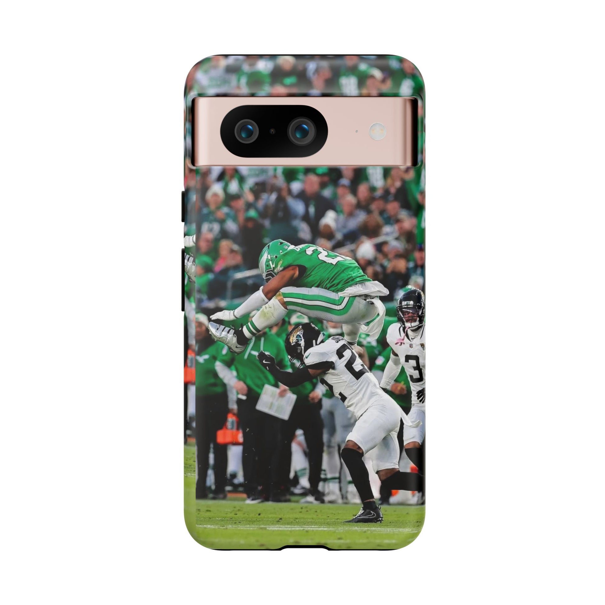 Saquon Barkley The Huddle Eagles Football Tough Cases for iPhones, Samsung, and Pixel