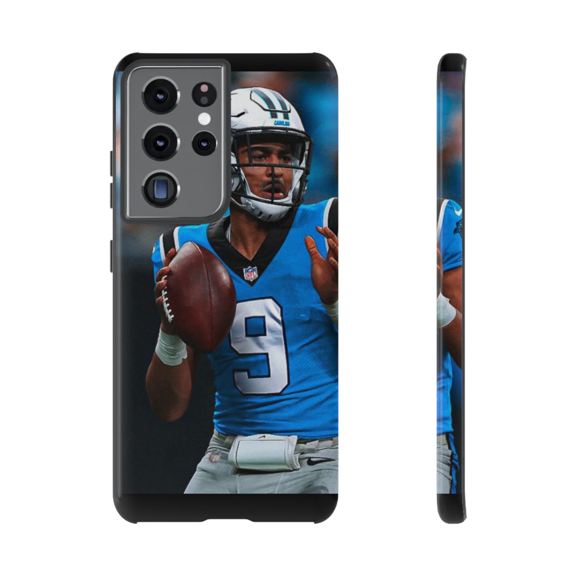 Carolina Panthers Bryce Young Football Tough Cases for iPhones, Samsung, and Pixel