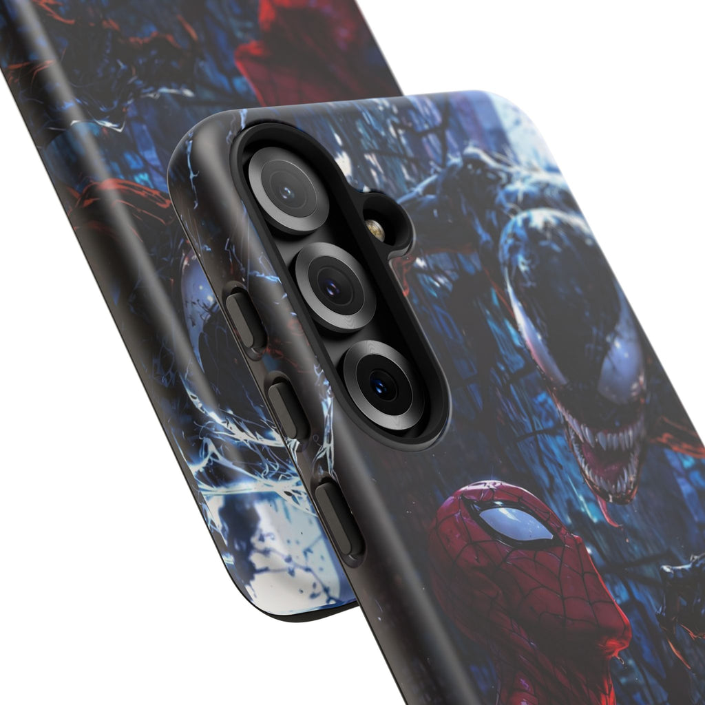 Venom x Spiderman Phone Case, Tough Cases for iPhones, Samsung, and Pixel
