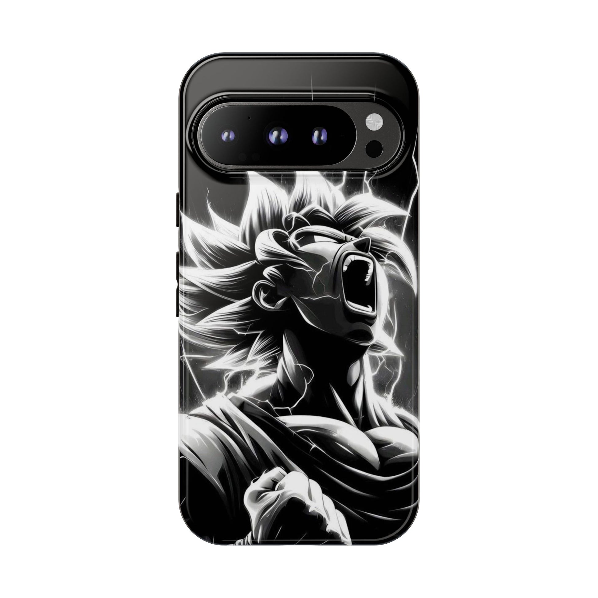 Anime Saiyan Rage Dragon ball Z Tough Cases for iPhones, Samsung, and Pixel