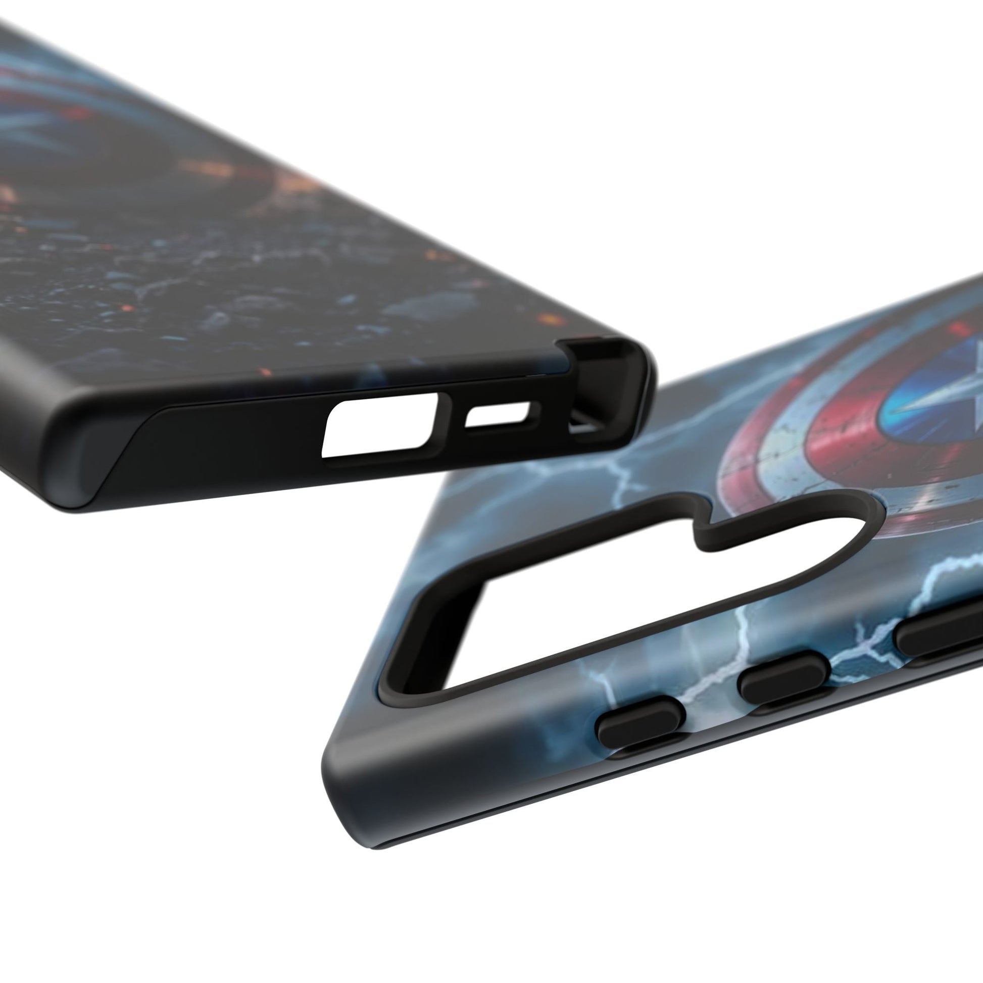 Captain America Shield Tough Cases for iPhones, Samsung, and Pixel