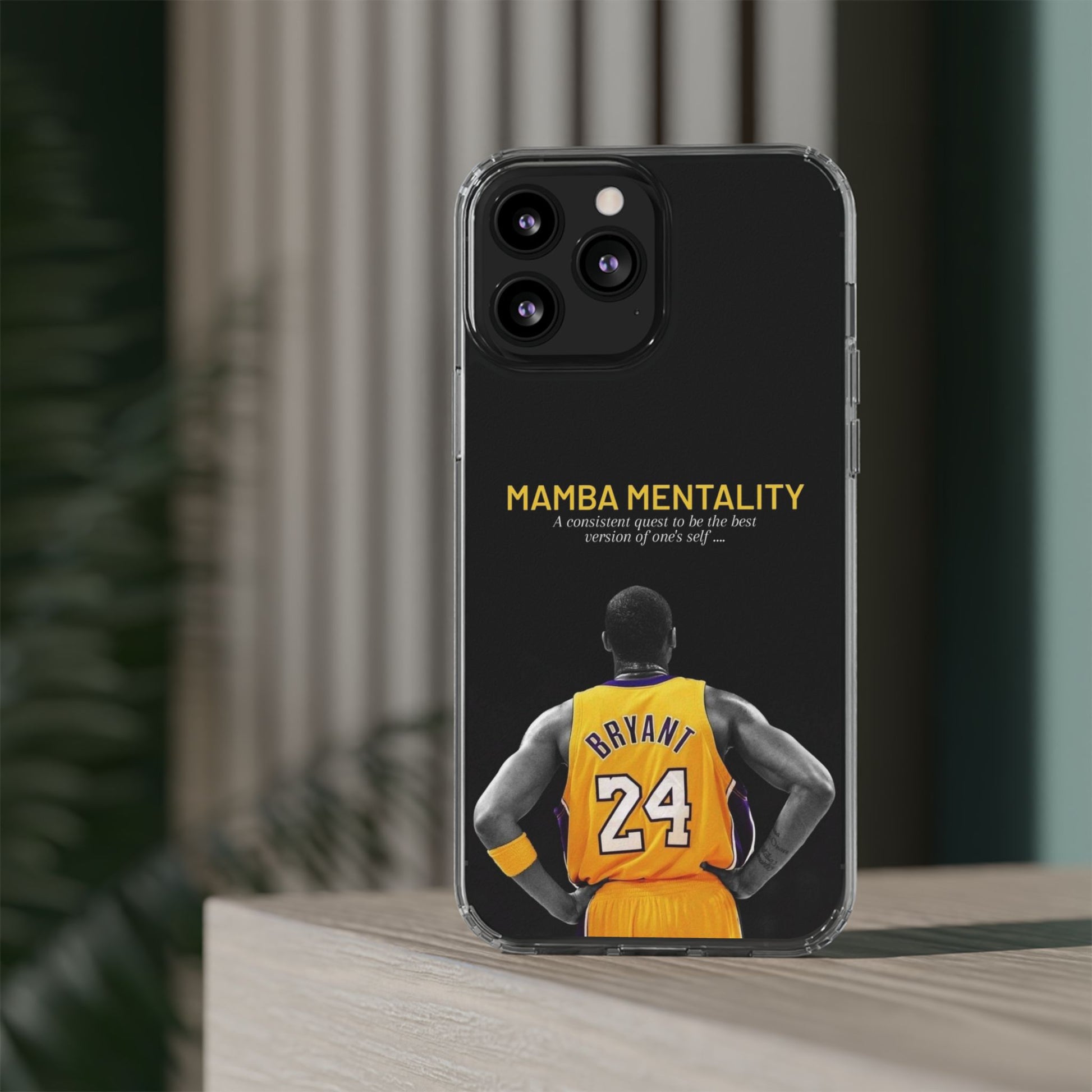 Kobe Mamba Mentality Basketball Inspired design Clear Phone Cases
