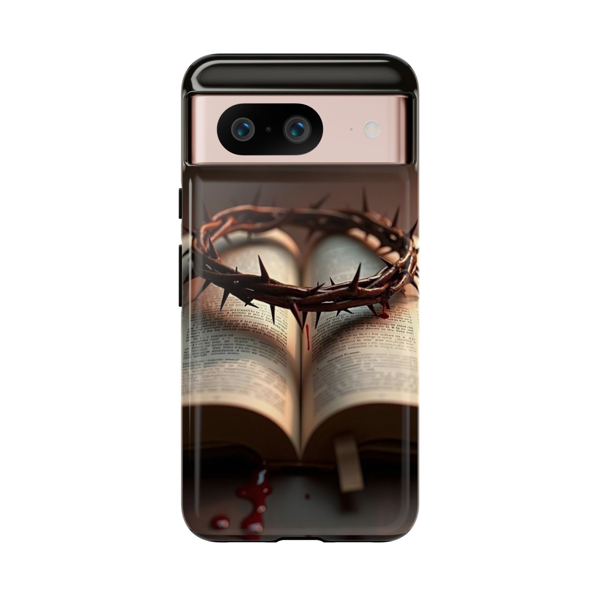 Crown of Thorns and Bible Christian Tough Cases for iPhones, Samsung, and Pixel