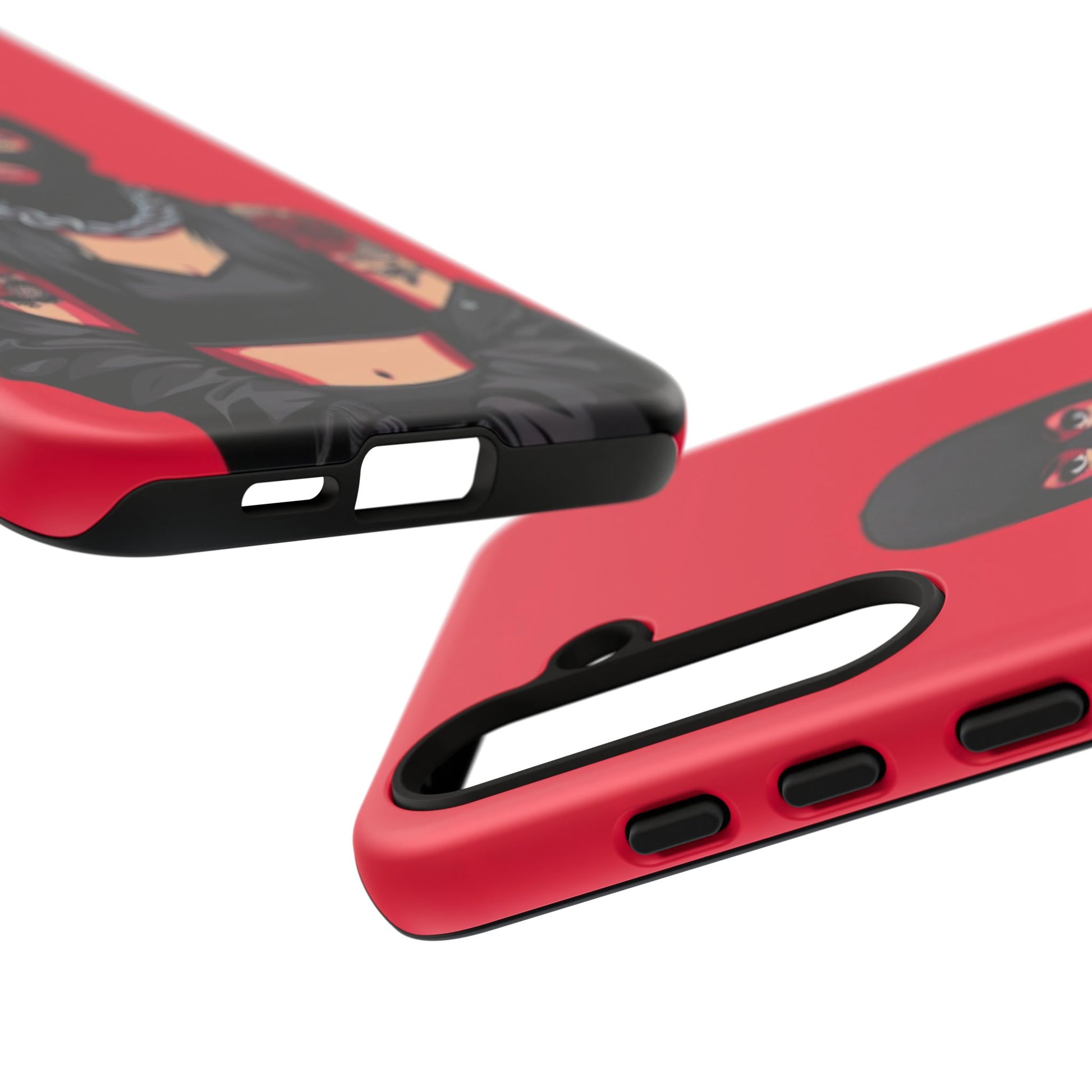 Thug Girl Red Design Tough Cases for iPhones, Samsung, and Pixel