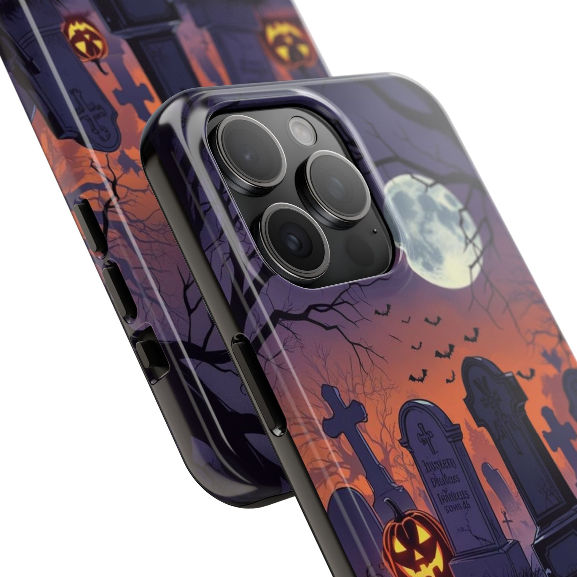 Graveyard Halloween Theme Phone Cases for iPhones & Samsung Phones
