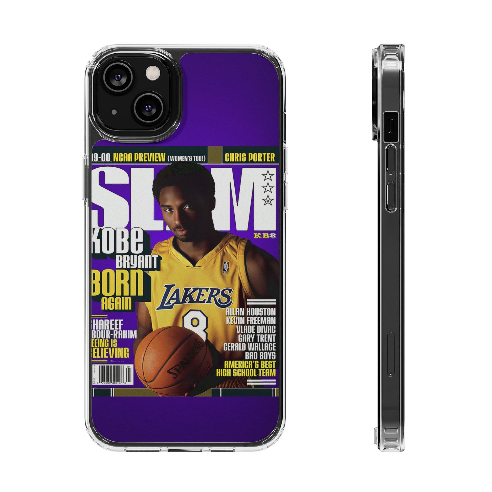 SLAM Cover Kobe Basketball Inspired design Clear Phone Cases