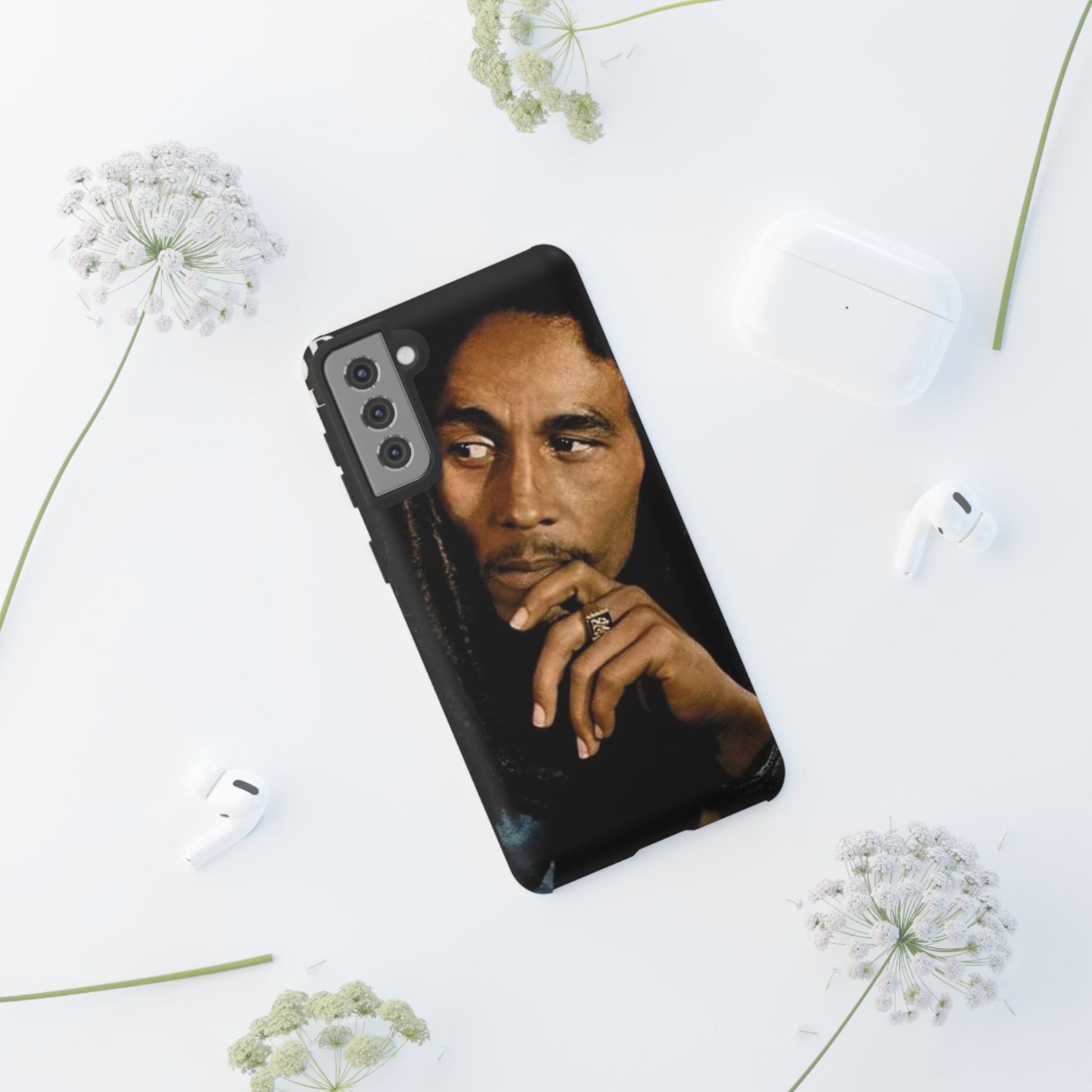 Marley Reggae Tough Cases for iPhones, Samsung, and Pixel
