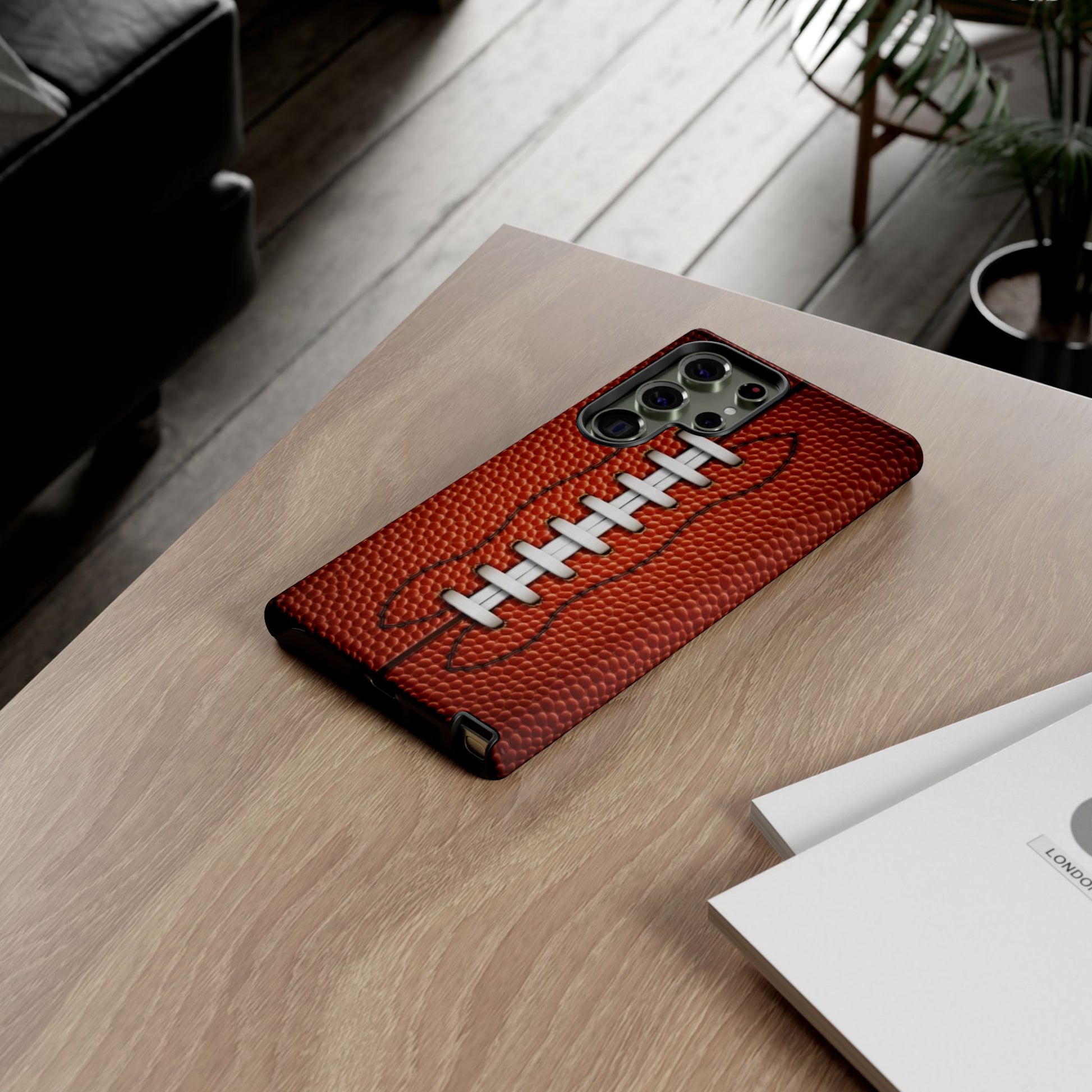 Football Pigskin Print Tough Cases for iPhones, Samsung, and Pixel
