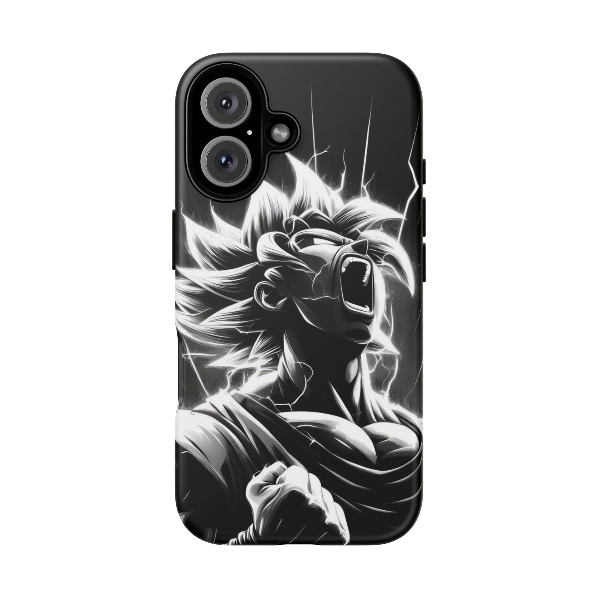 Anime Saiyan Rage Dragon ball Z Tough Cases for iPhones, Samsung, and Pixel