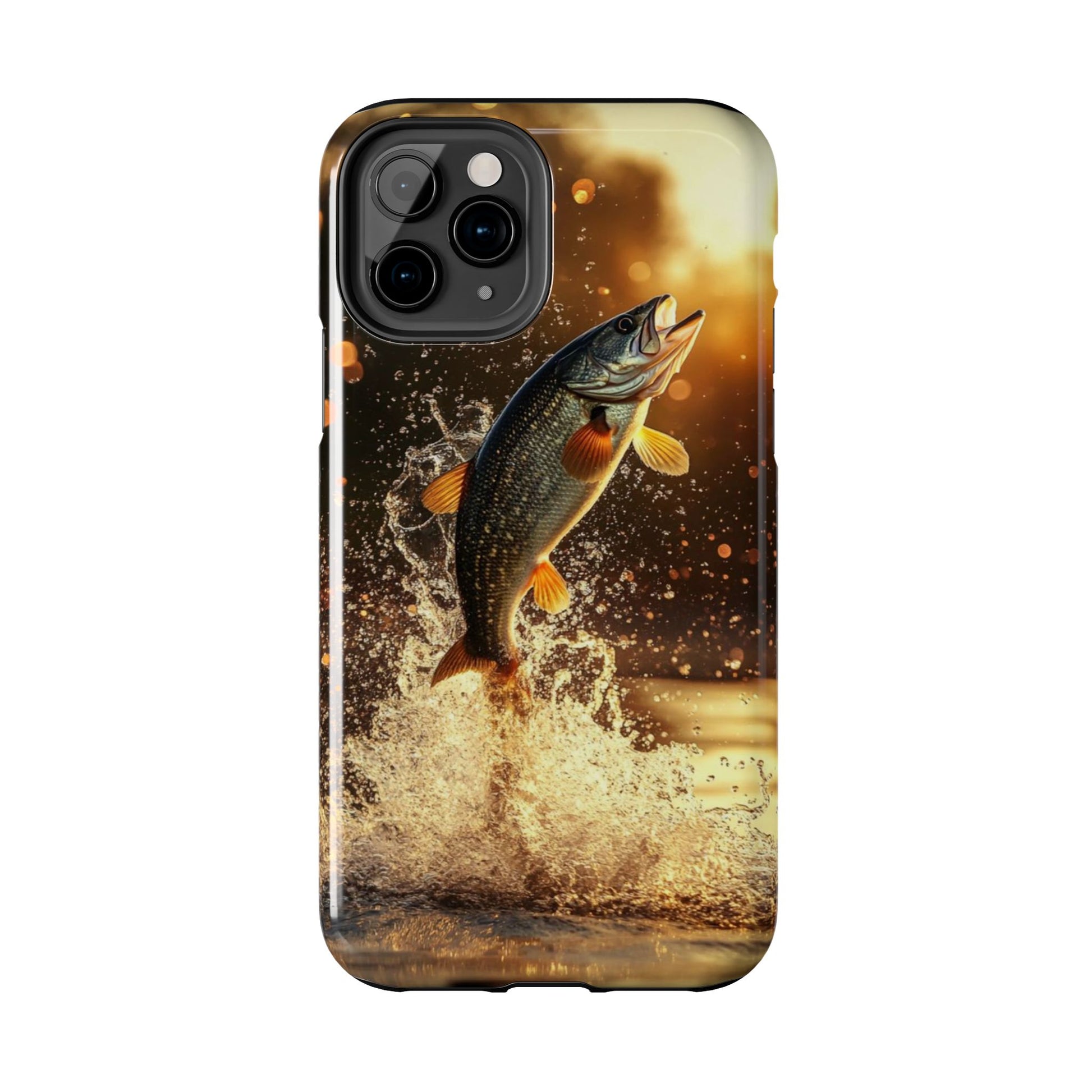 Jumping Bass Fish Theme Phone Cases for iPhones & Samsung Phones
