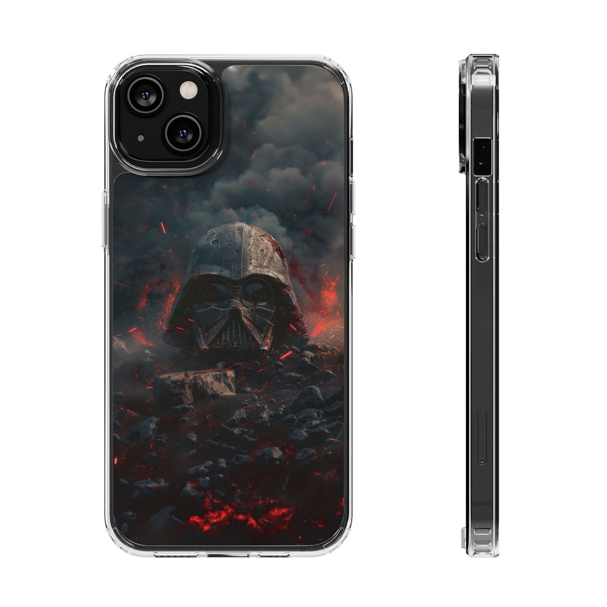 Space Battle Damaged Helmet Clear Case for Space movie fans