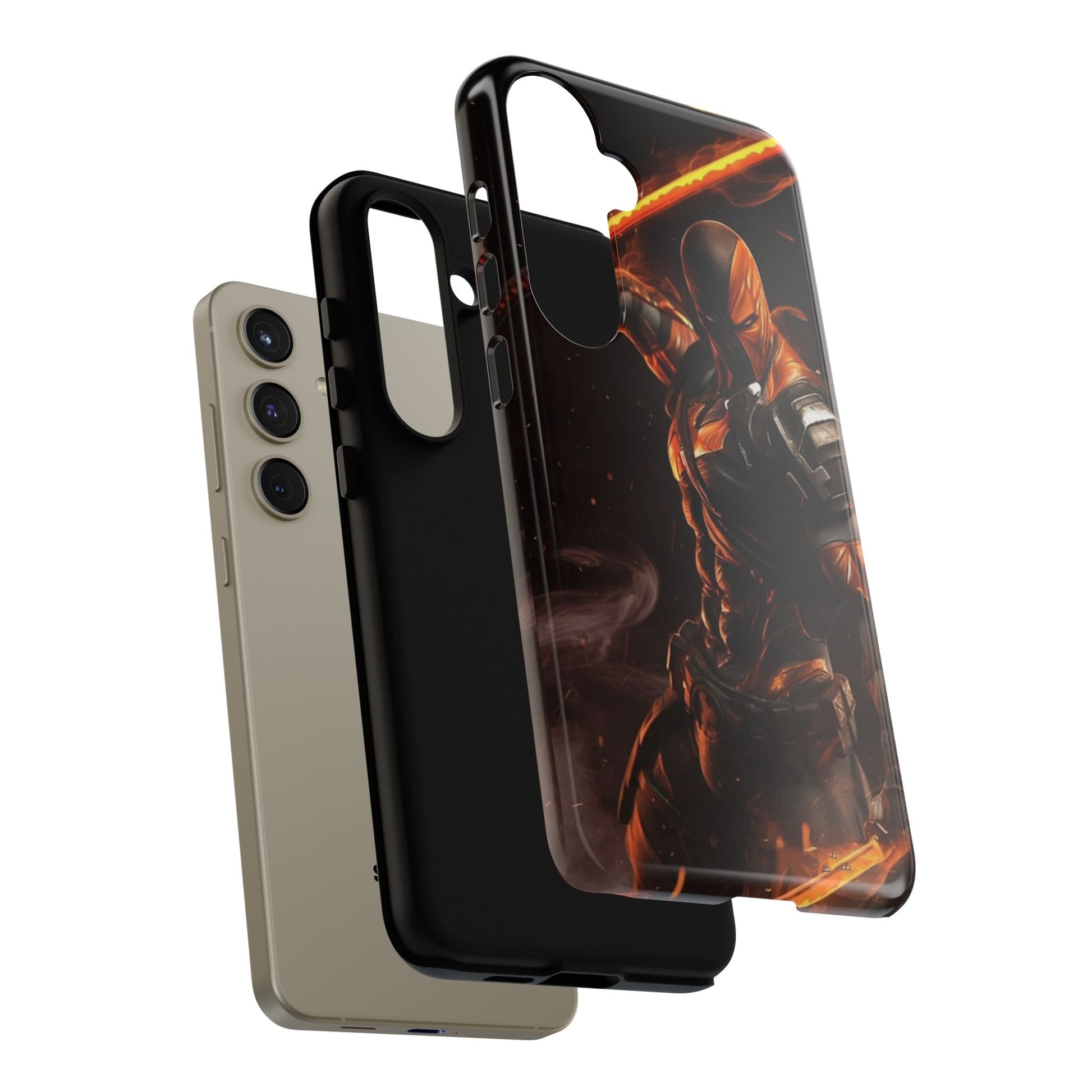DC Comics Death Stroke Tough Cases for iPhones, Samsung, and Pixel