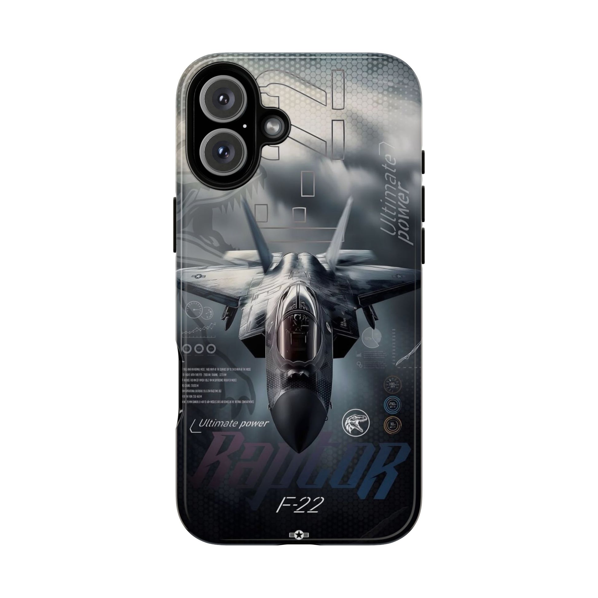 F-22 Raptor Fighter Jet Tough Cases for iPhones, Samsung, and Pixel