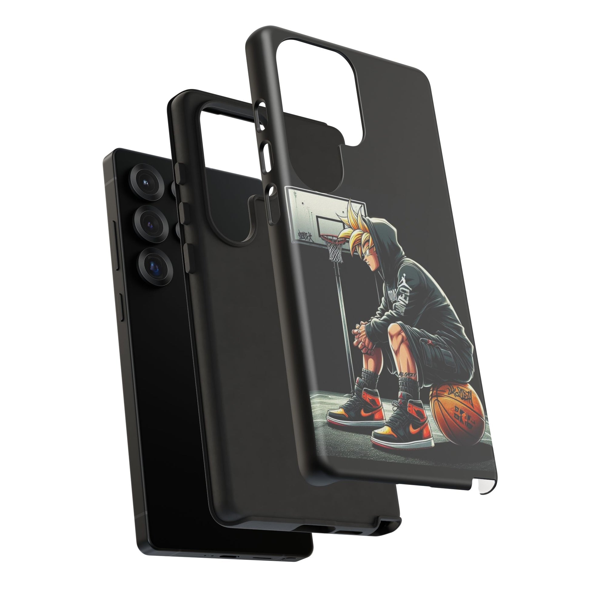 Son Goku Basketball Tough Cases for iPhones, Samsung, and Pixel
