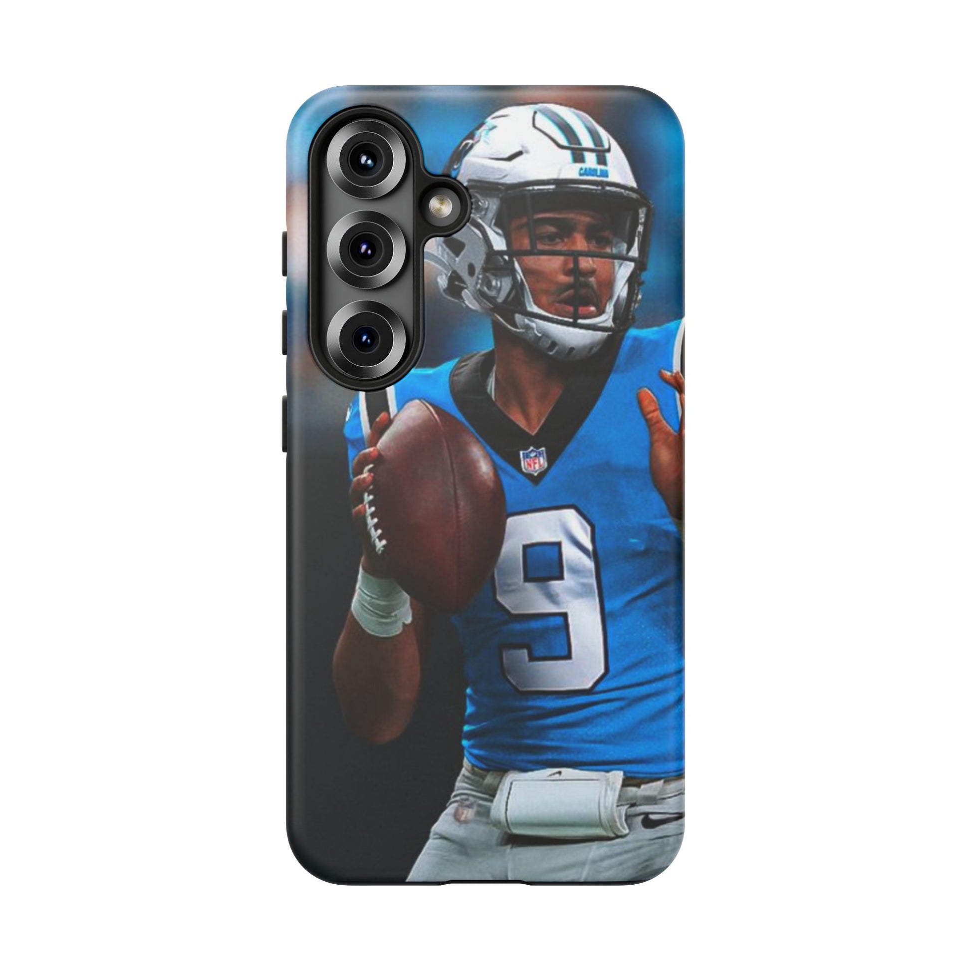 Carolina Panthers Bryce Young Football Tough Cases for iPhones, Samsung, and Pixel