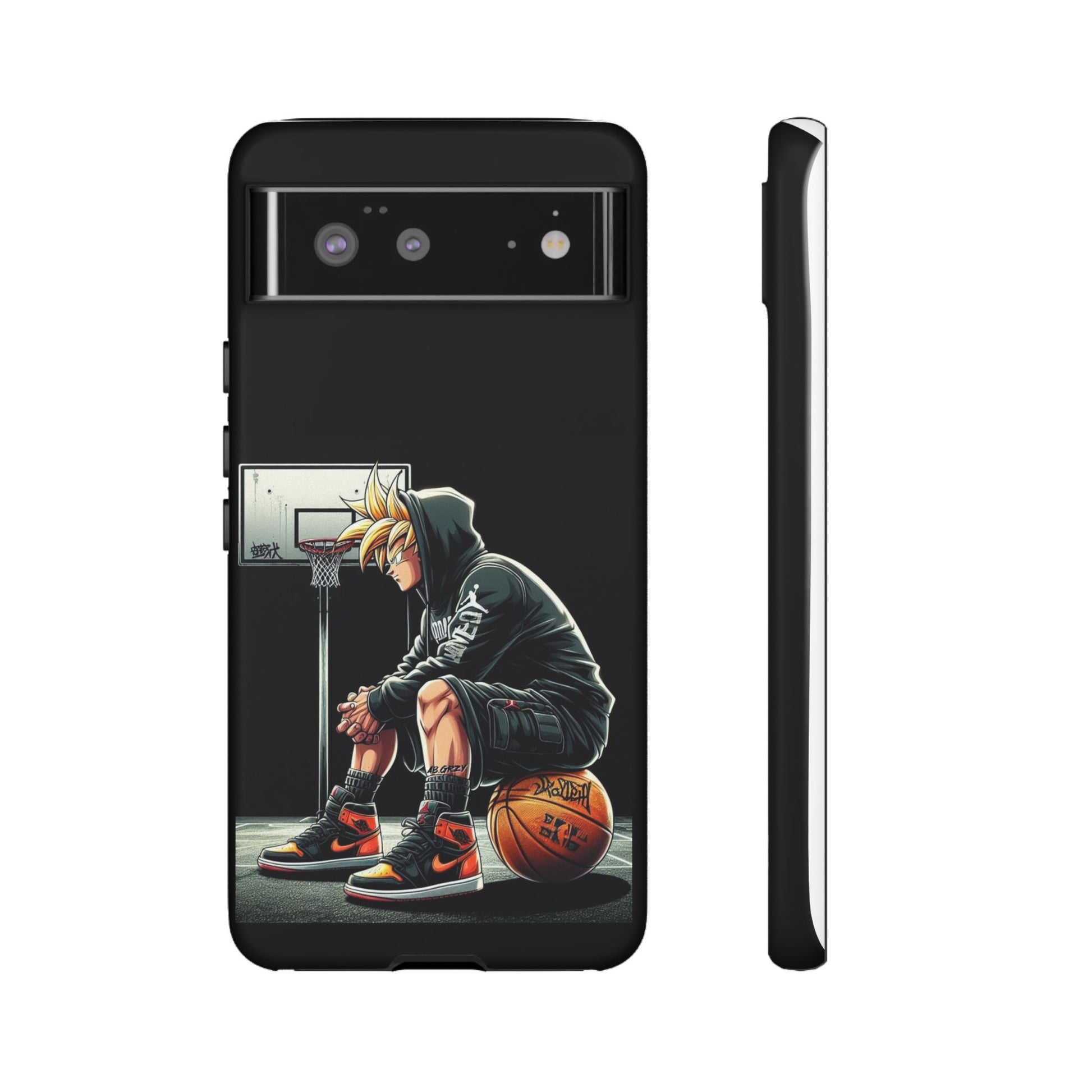 Son Goku Basketball Tough Cases for iPhones, Samsung, and Pixel