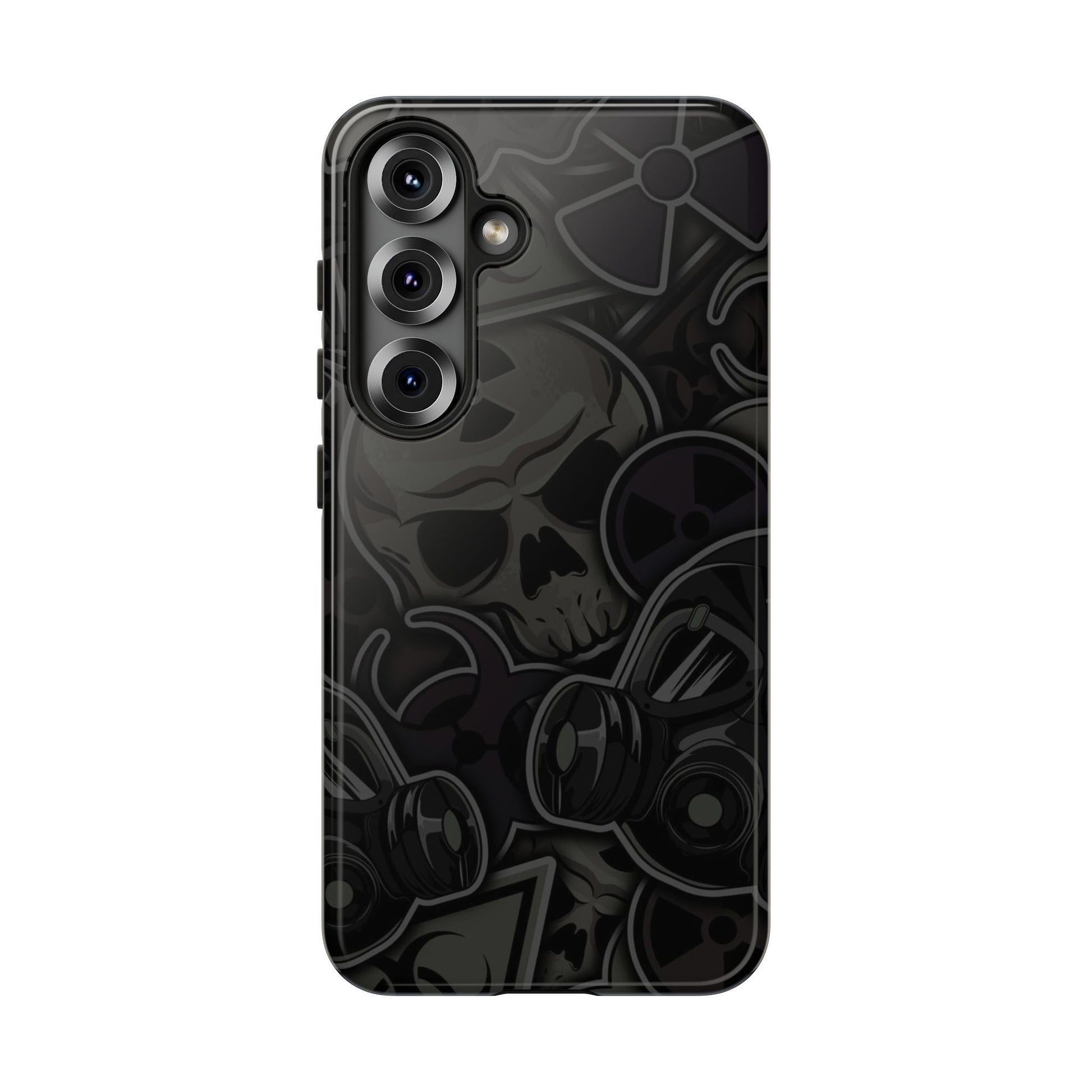 Tough Cases Phone Case, Edgy Skull Design Phone Cover, Gothic Cell Phone Shell
