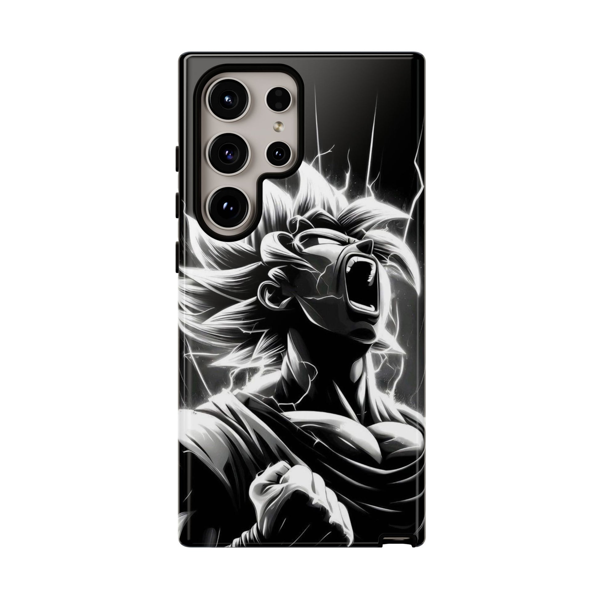 Anime Saiyan Rage Dragon ball Z Tough Cases for iPhones, Samsung, and Pixel
