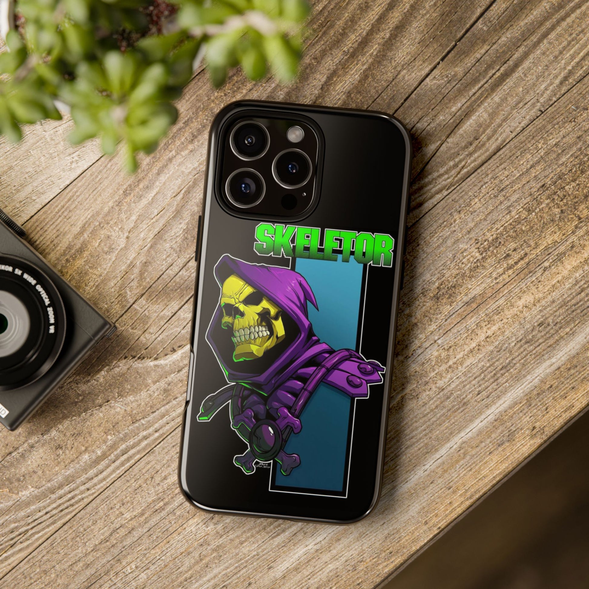 Skeletor Tough Cases for iPhones, Samsung, and Pixel