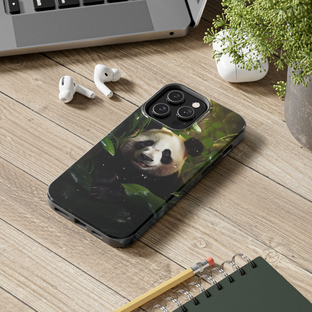Smiling Panda Theme Phone Cases for iPhones & Samsung Phones