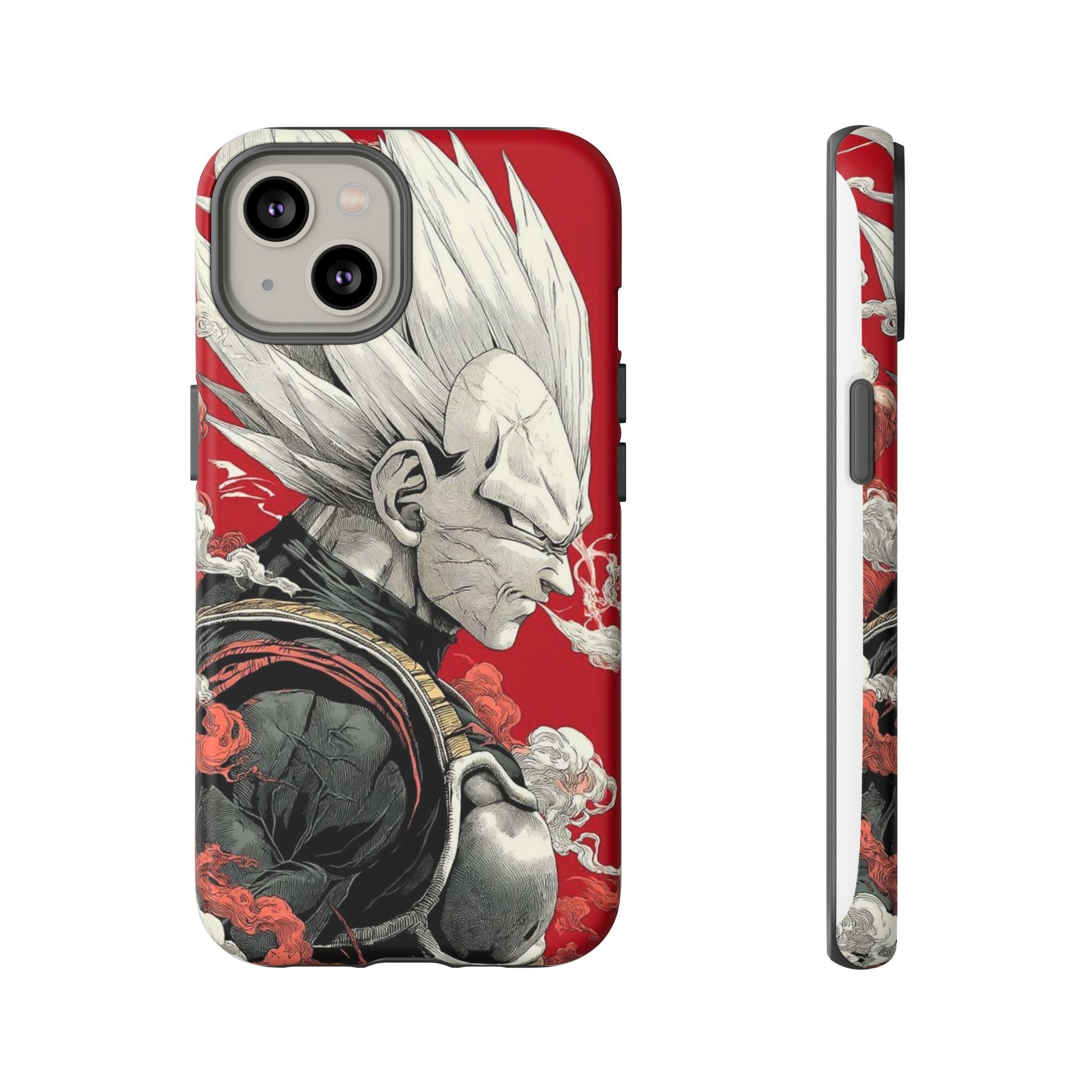 Dragon Ball Z Vegeta Anime Tough Cases for iPhones, Samsung, and Pixel