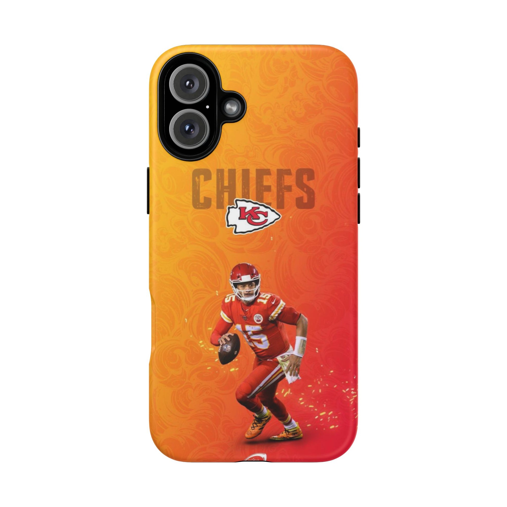 Kansas City Chiefs Patrick Mahomes Football Tough Cases for iPhones, Samsung, and Pixel