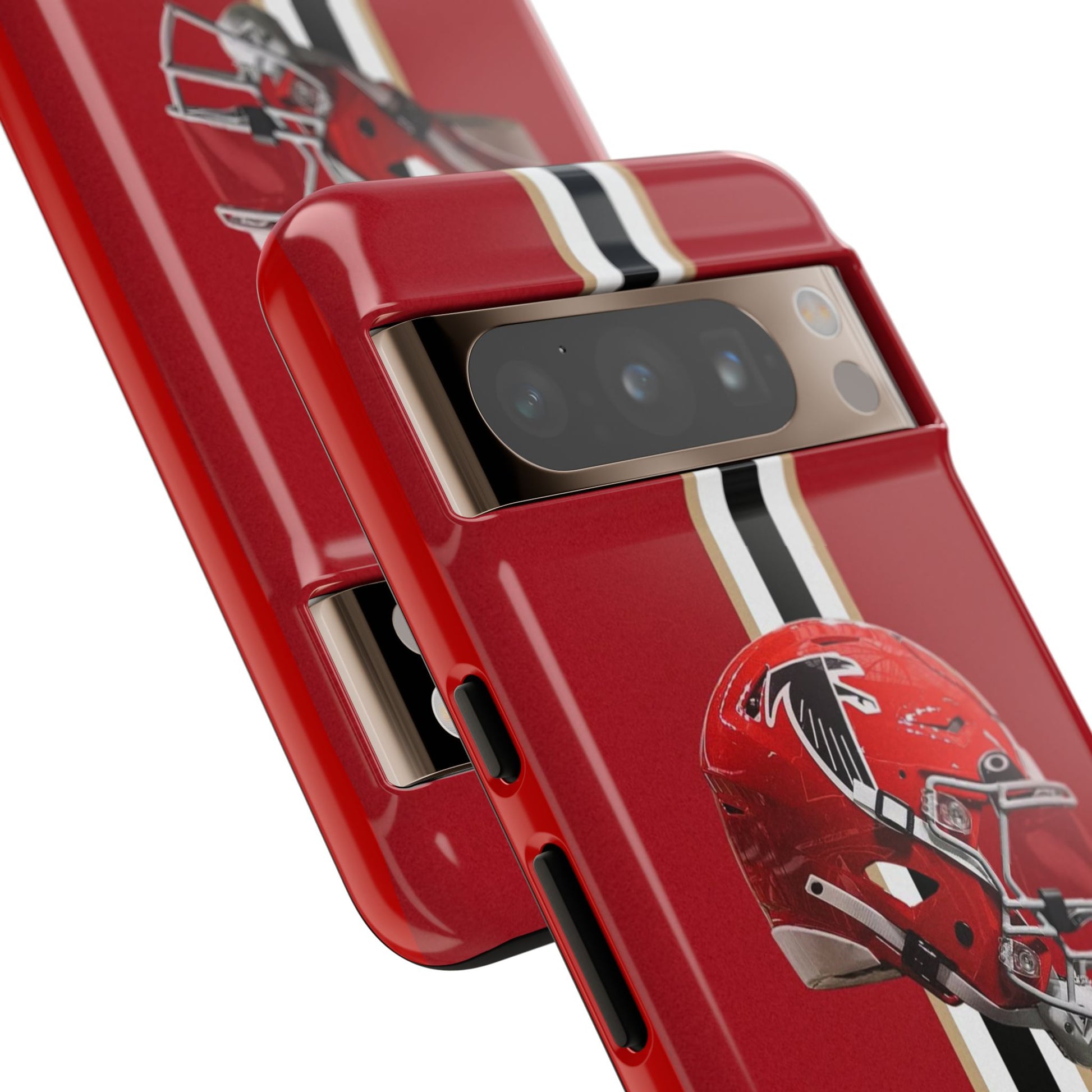 Atlanta Falcons Football Helmet Logo Tough Cases for iPhones, Samsung, and Pixel
