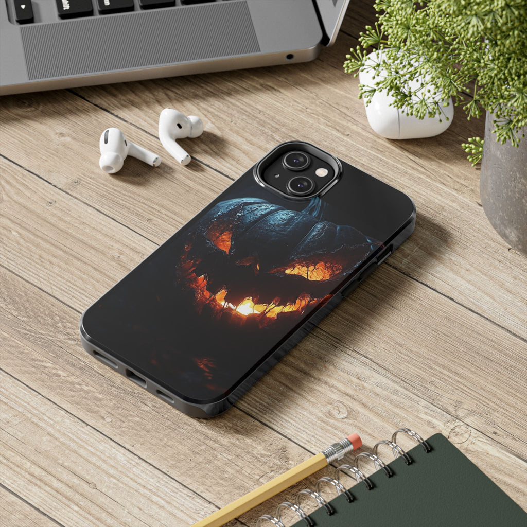 Scary Pumpkin Halloween Theme Phone Cases for iPhones & Samsung Phones