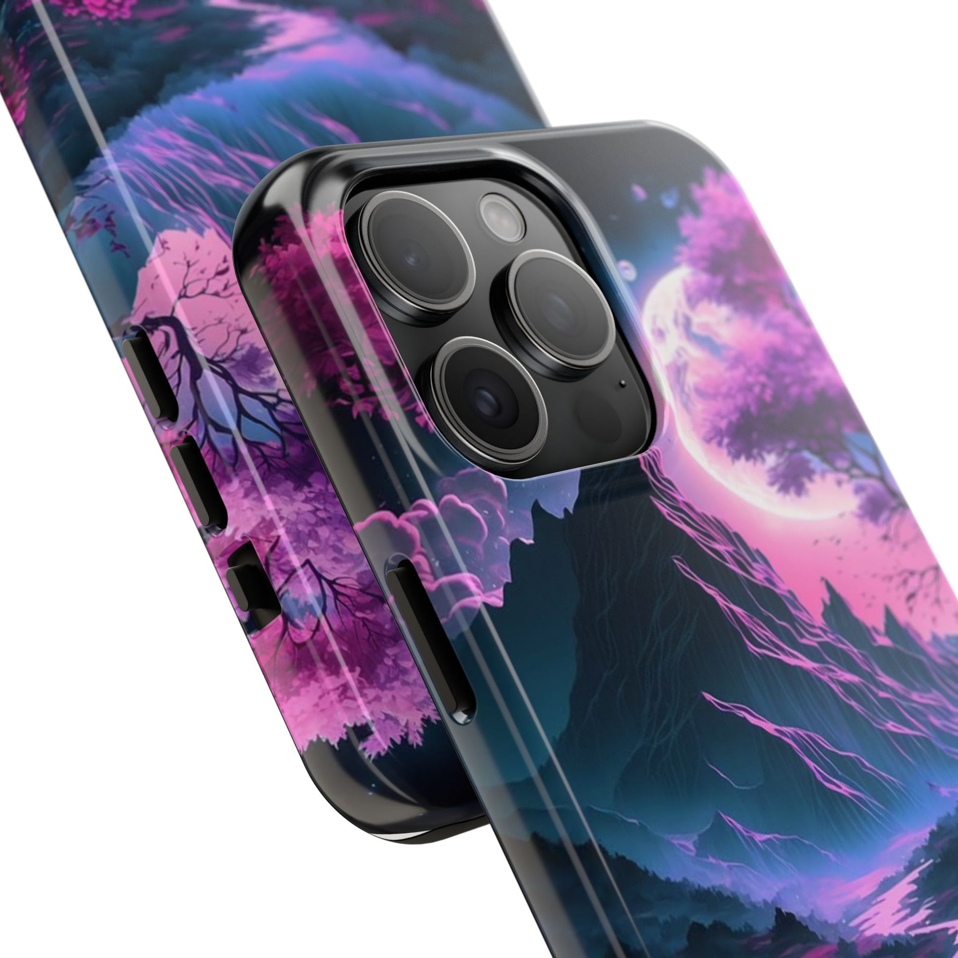 Cherry Blossoms in Japan Themed Tough Phone Cases for Iphones & Samsung Phones