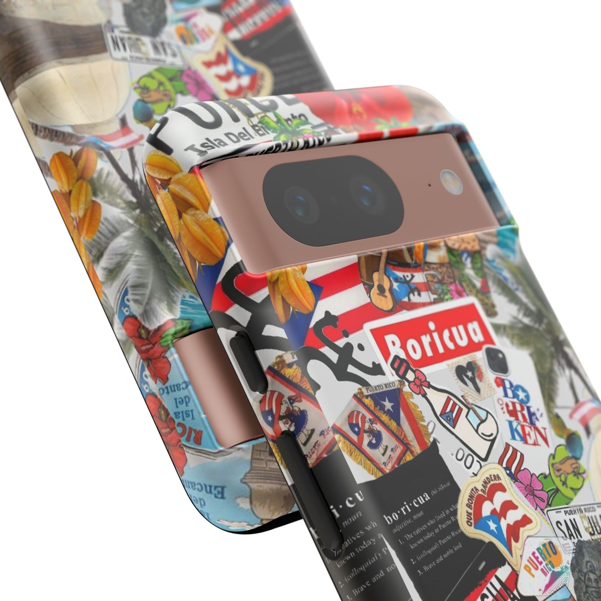 Puerto Rico Boricua Art Tough Cases for iPhones, Samsung, and Pixel