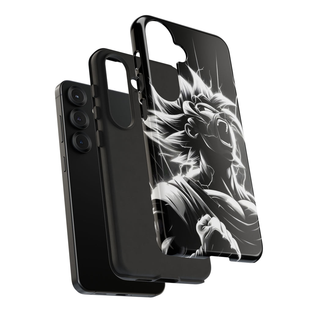 Anime Saiyan Rage Dragon ball Z Tough Cases for iPhones, Samsung, and Pixel