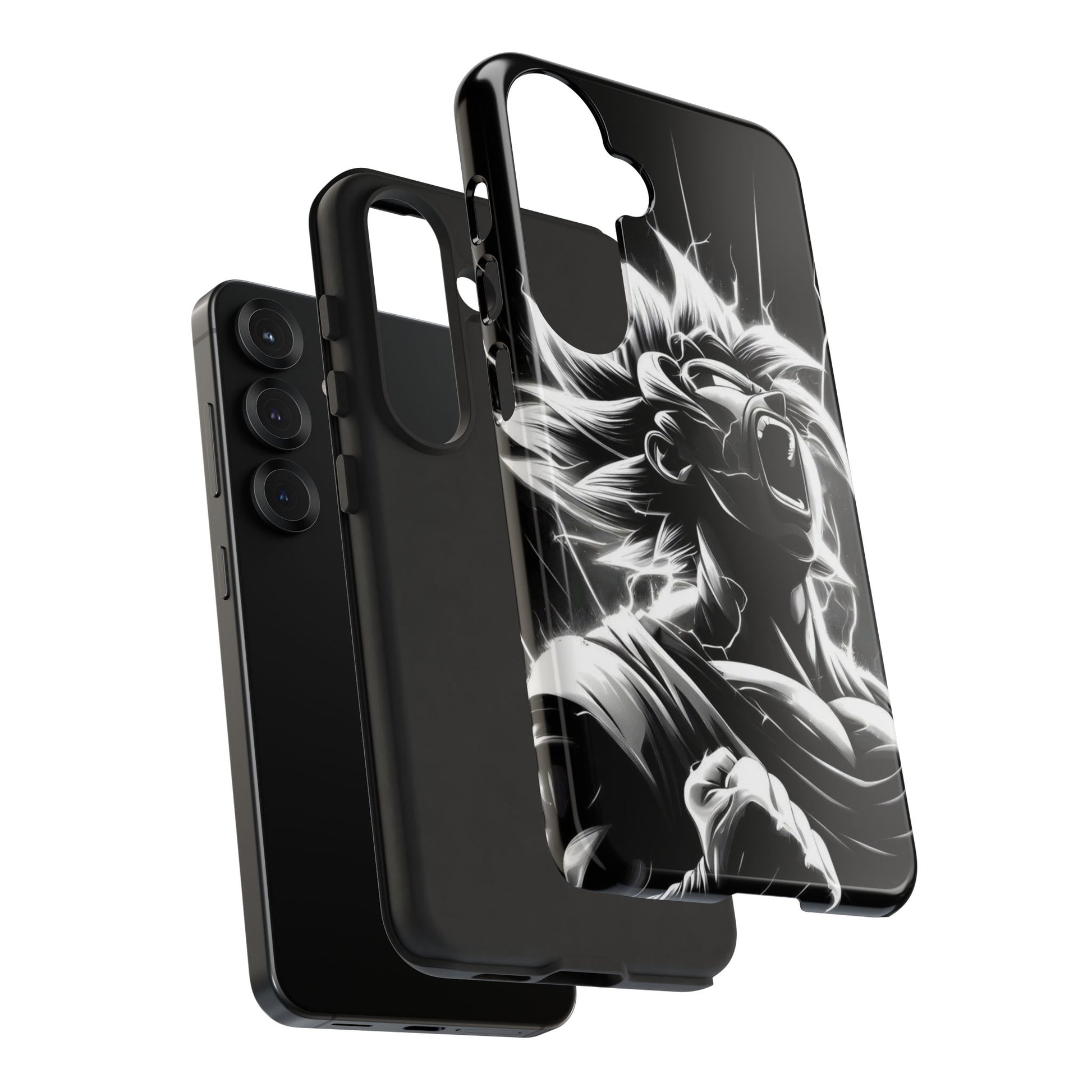 Anime Saiyan Rage Dragon ball Z Tough Cases for iPhones, Samsung, and Pixel