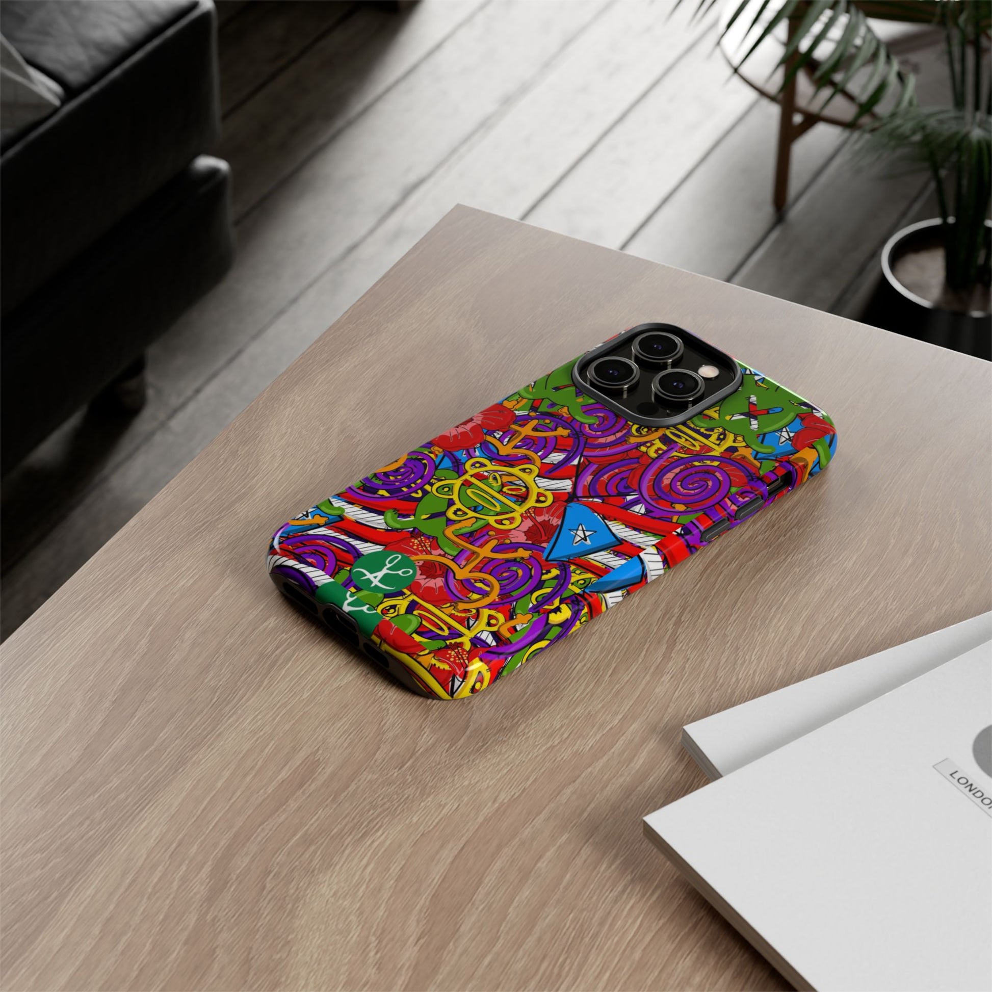 Puerto Rico Taino Tribal Art Tough Cases for iPhones, Samsung, and Pixel