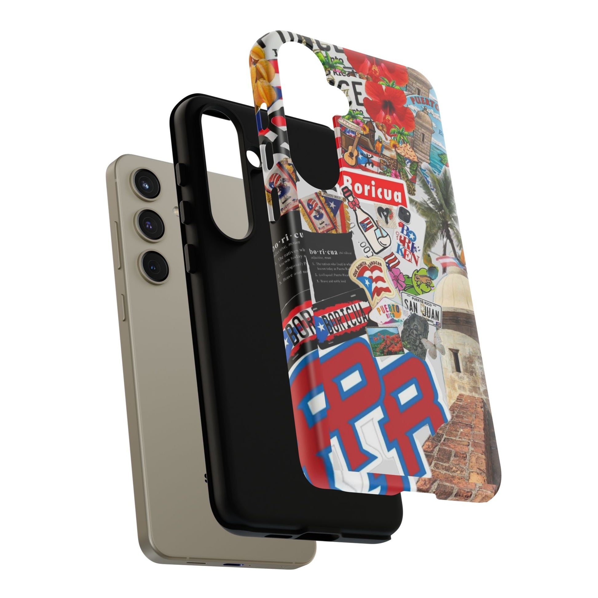 Puerto Rico Boricua Art Tough Cases for iPhones, Samsung, and Pixel