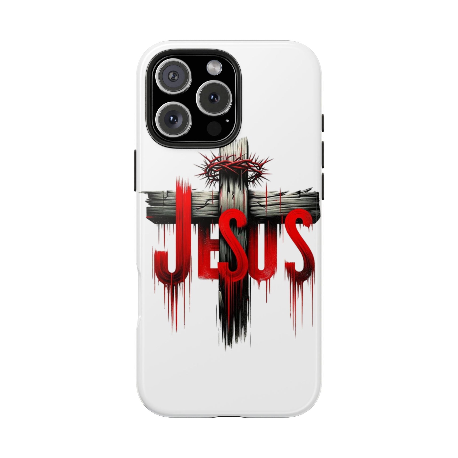 Jesus Cross and Crown Christian Theme Phone Cases for iPhones & Samsung Phones
