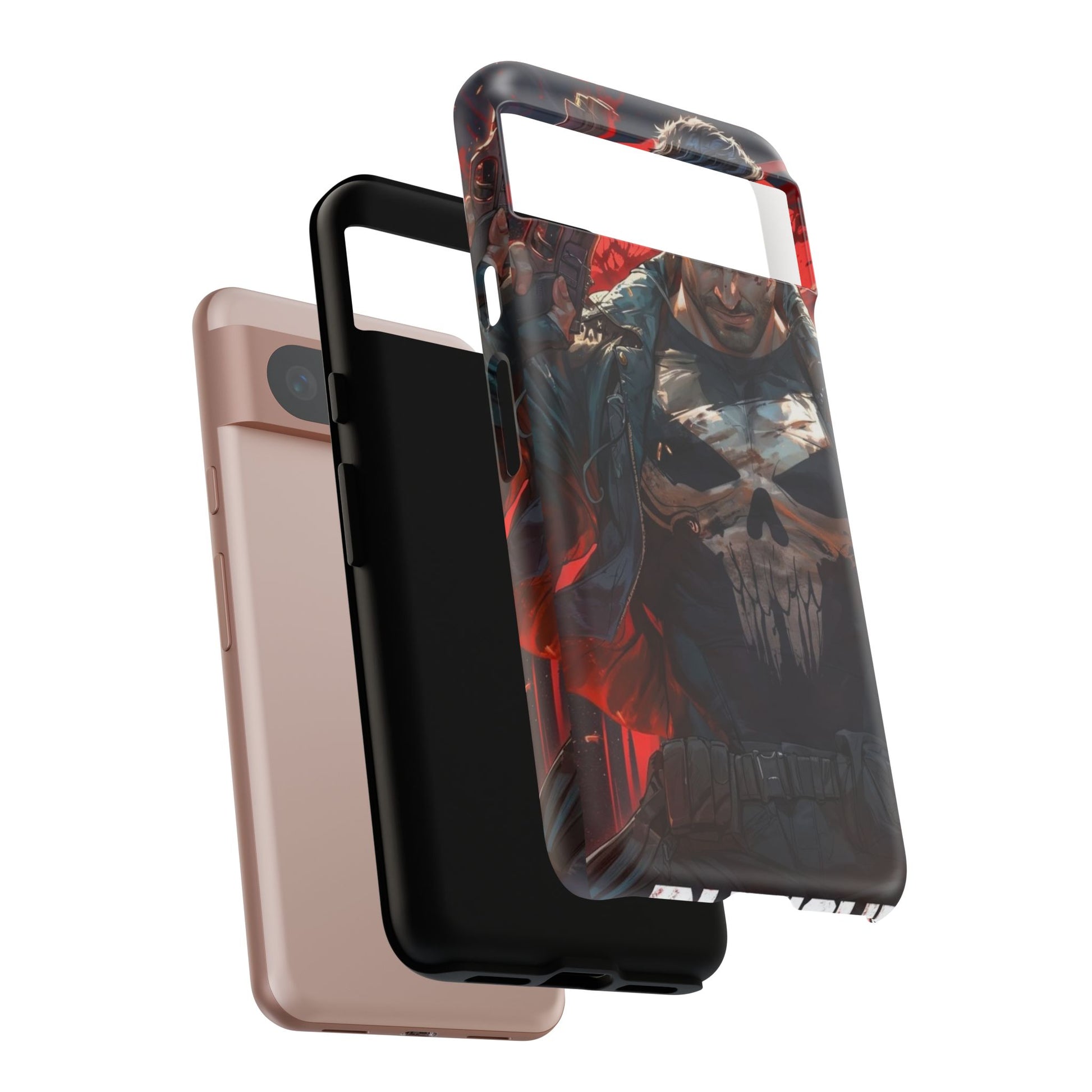 Punisher Tough Cases for iPhones, Samsung, and Pixel