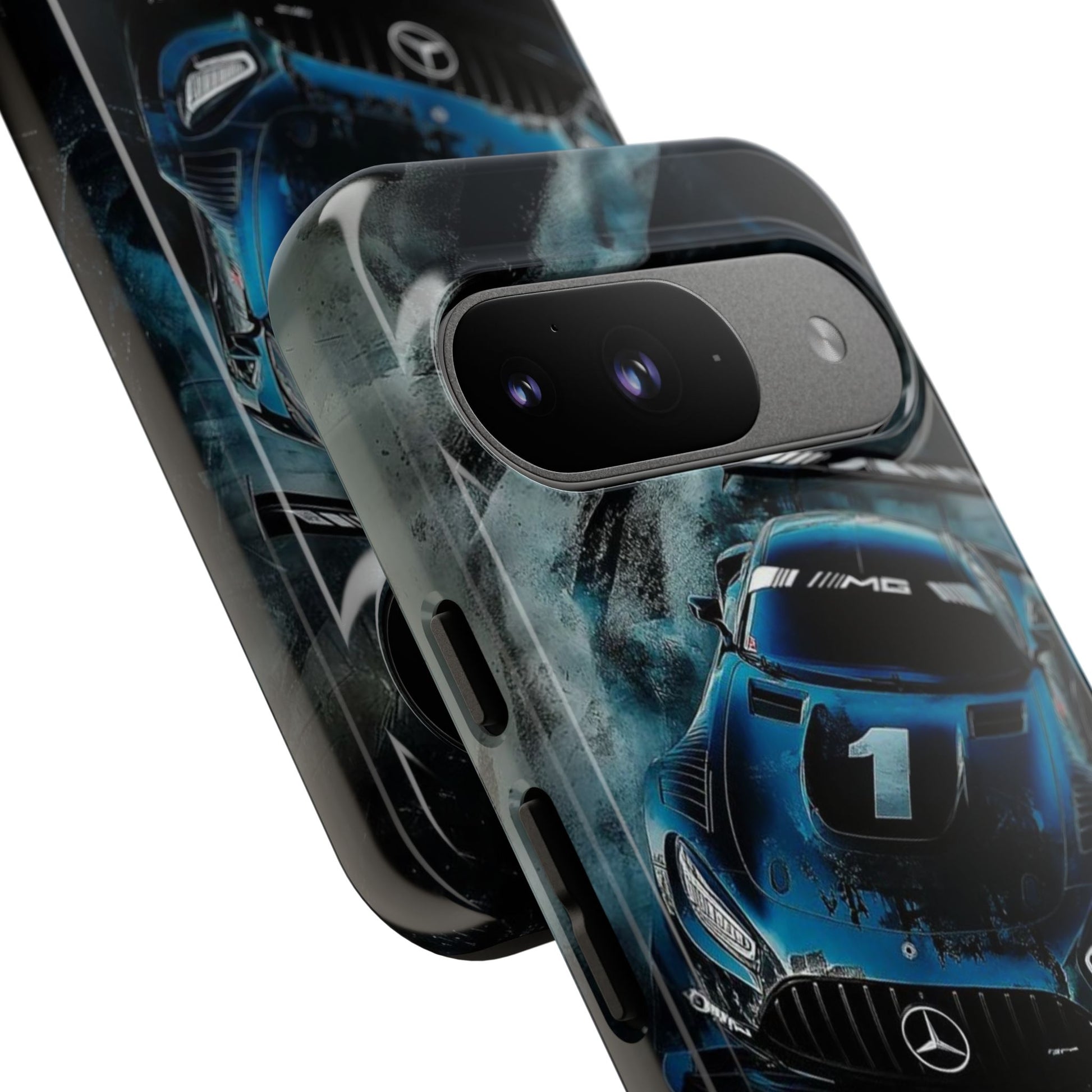 Mercedes AMG Racing Car Tough Cases for iPhones, Samsung, and Pixel