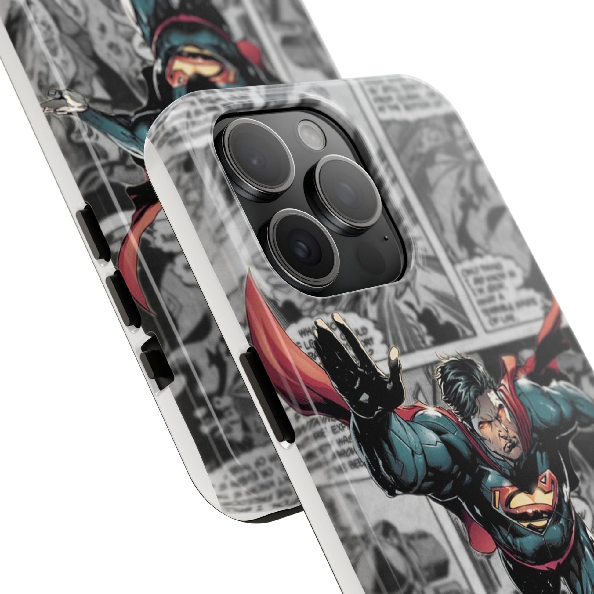 Superman Comic Book Page Theme Phone Cases for Iphones & Samsung Phones