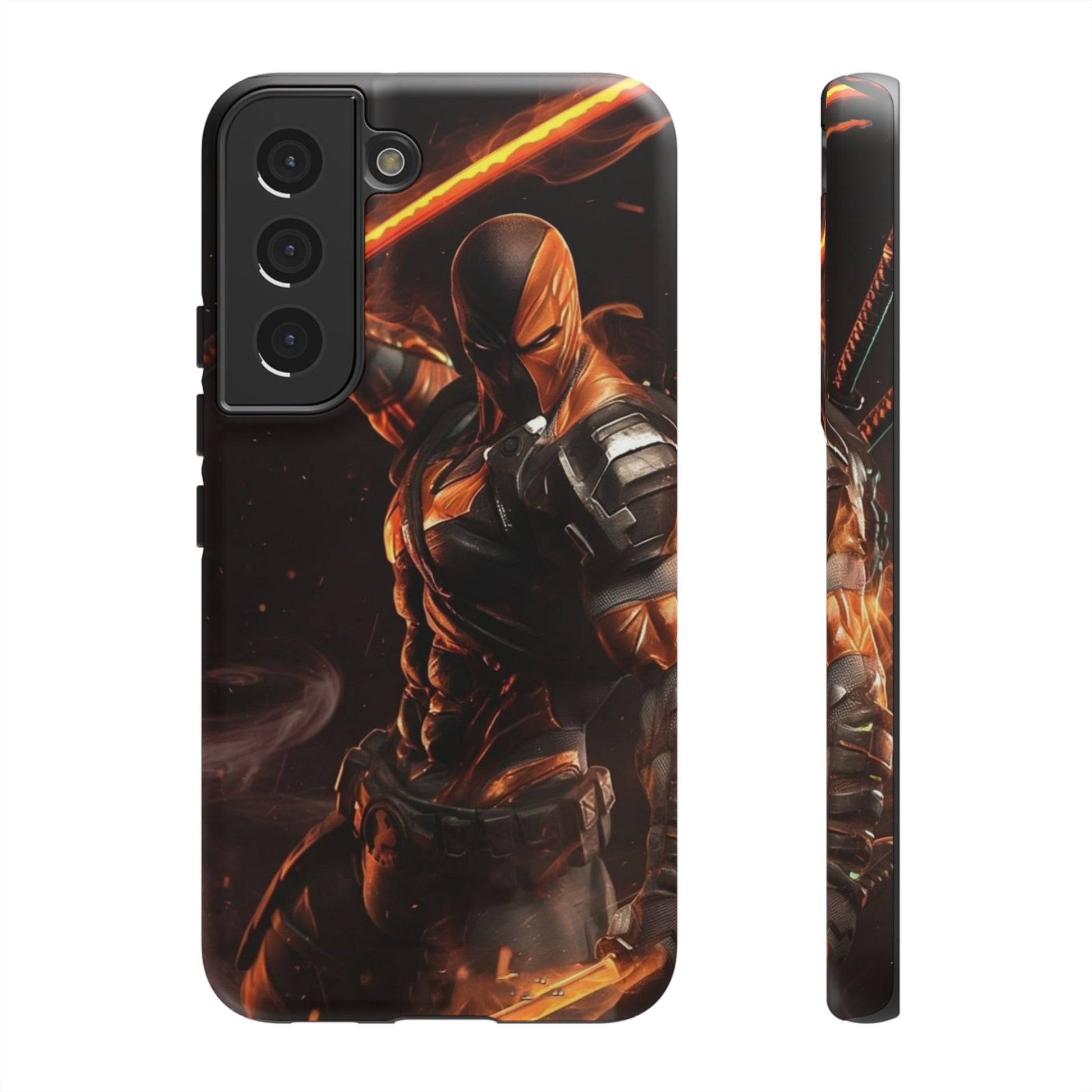 DC Comics Death Stroke Tough Cases for iPhones, Samsung, and Pixel