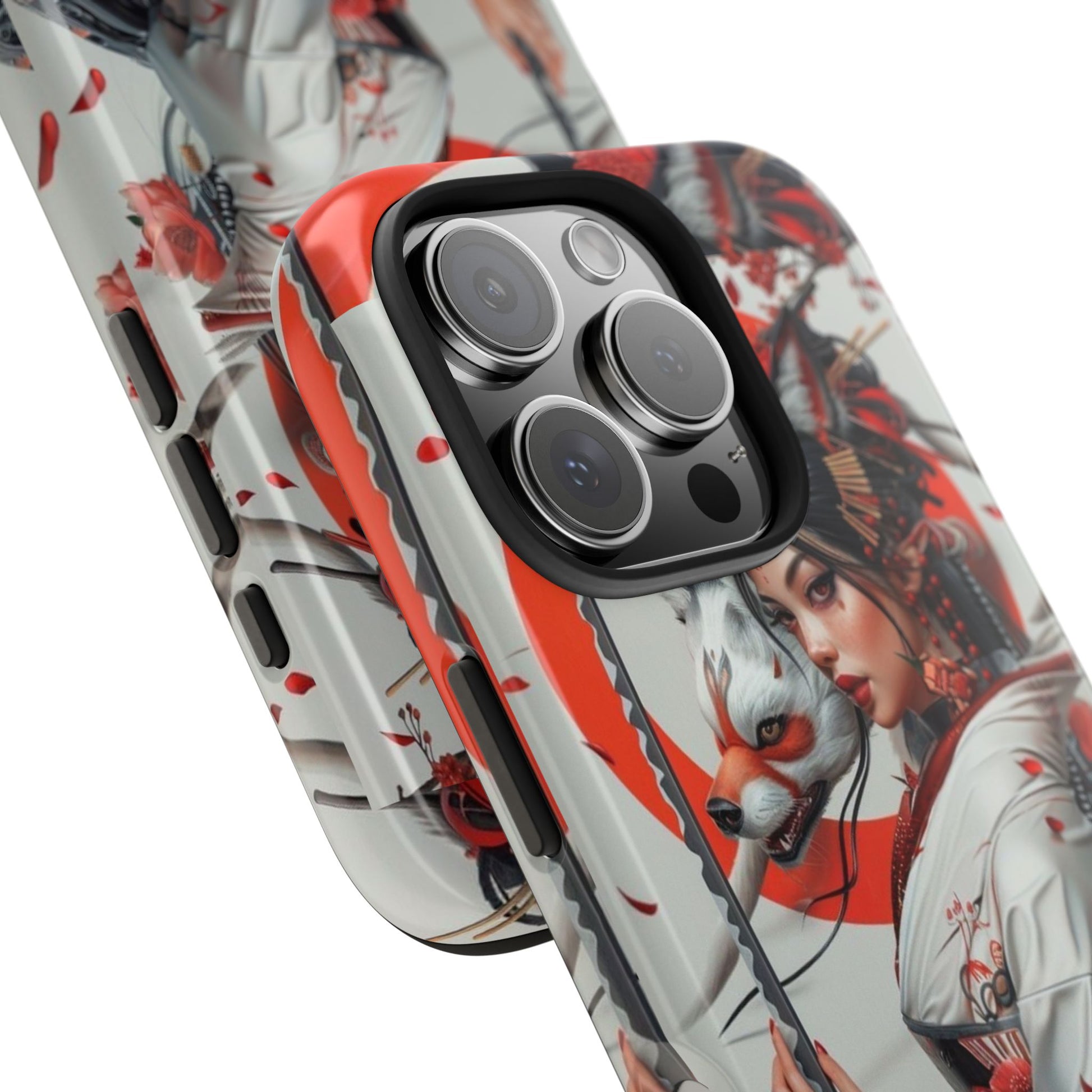 Japanese Female Warrior Phone Cases for iPhone & Samsung Galaxy Phones