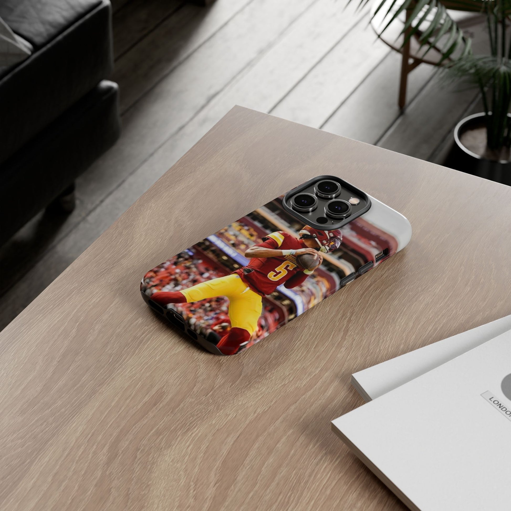Jayden Daniels Washington Football Tough Cases for iPhones, Samsung, and Pixel