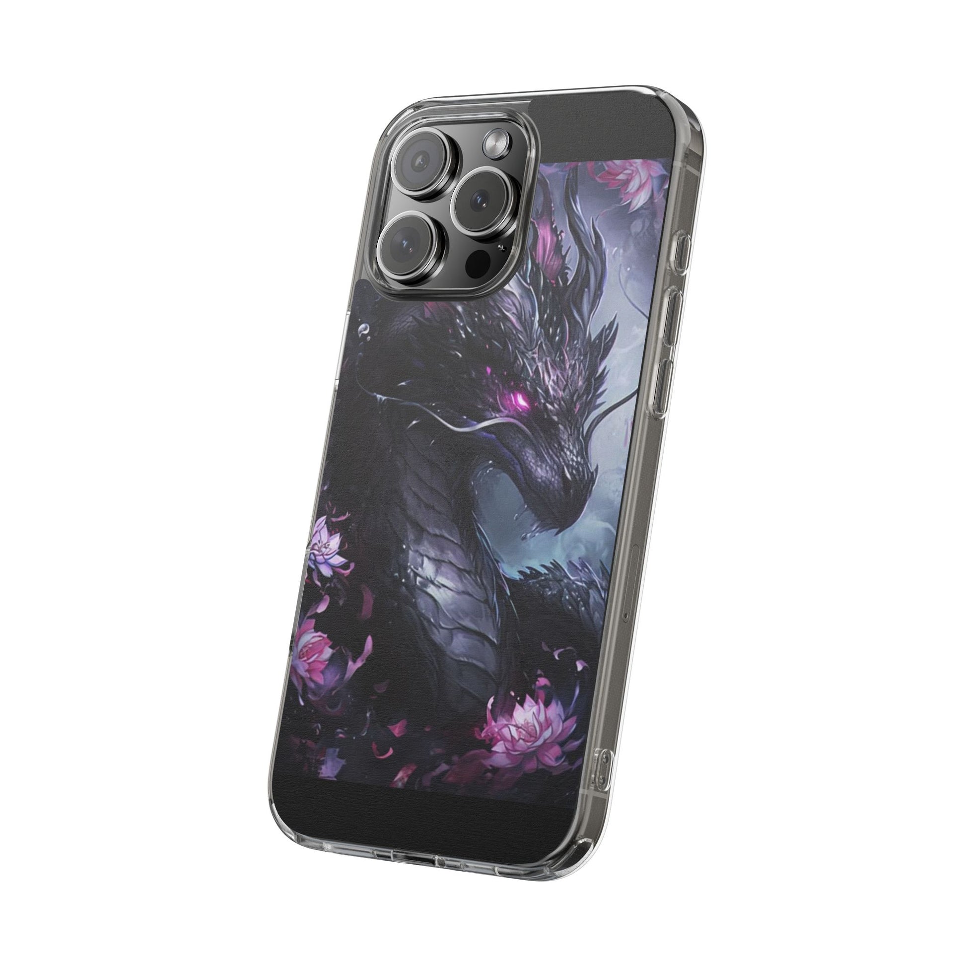 Phone Cases, Purple Dragon Design, iPhone Samsung Case, Protective Cover, Unique