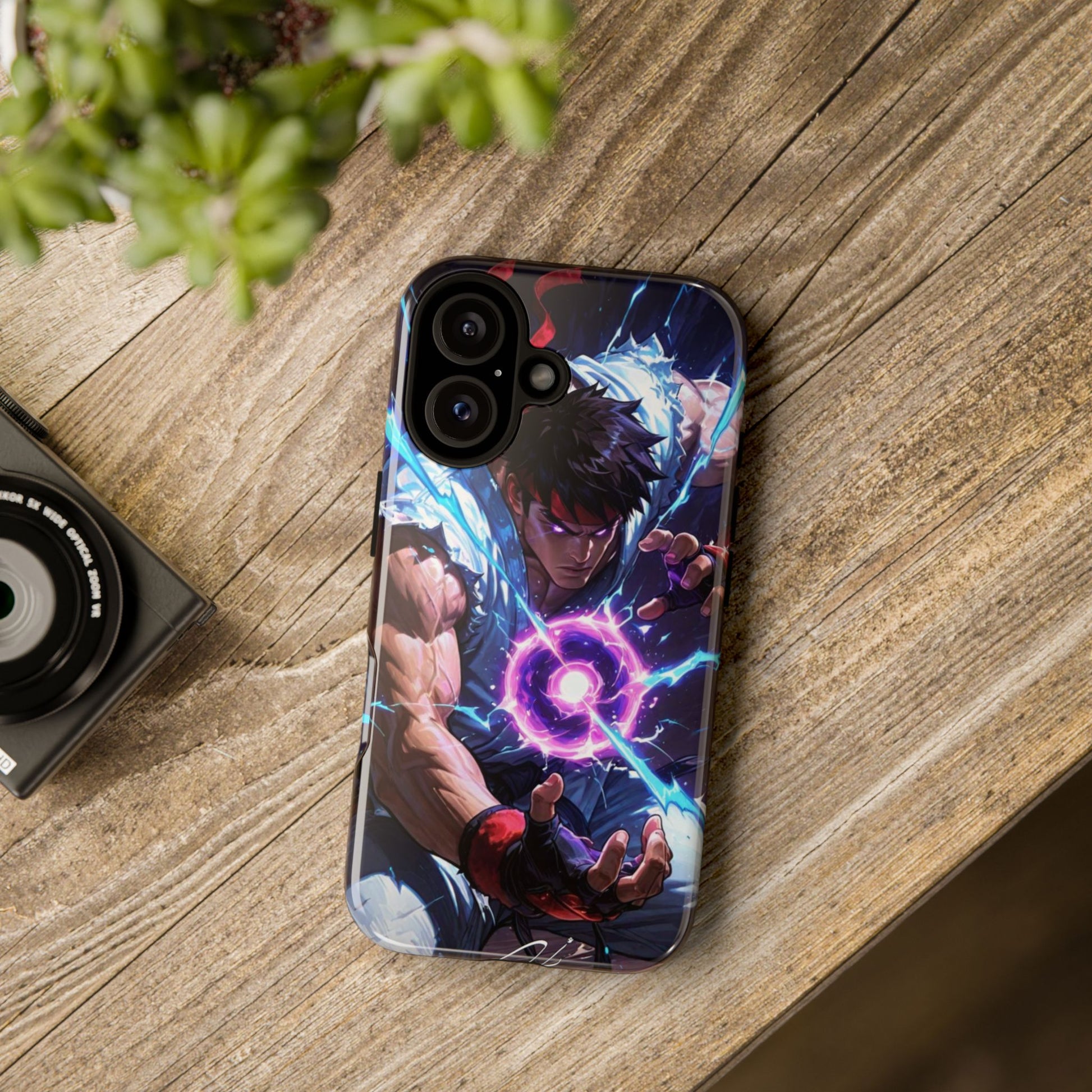 Street Fighter Ryu Gamer Art Tough Cases for iPhones, Samsung, and Pixel